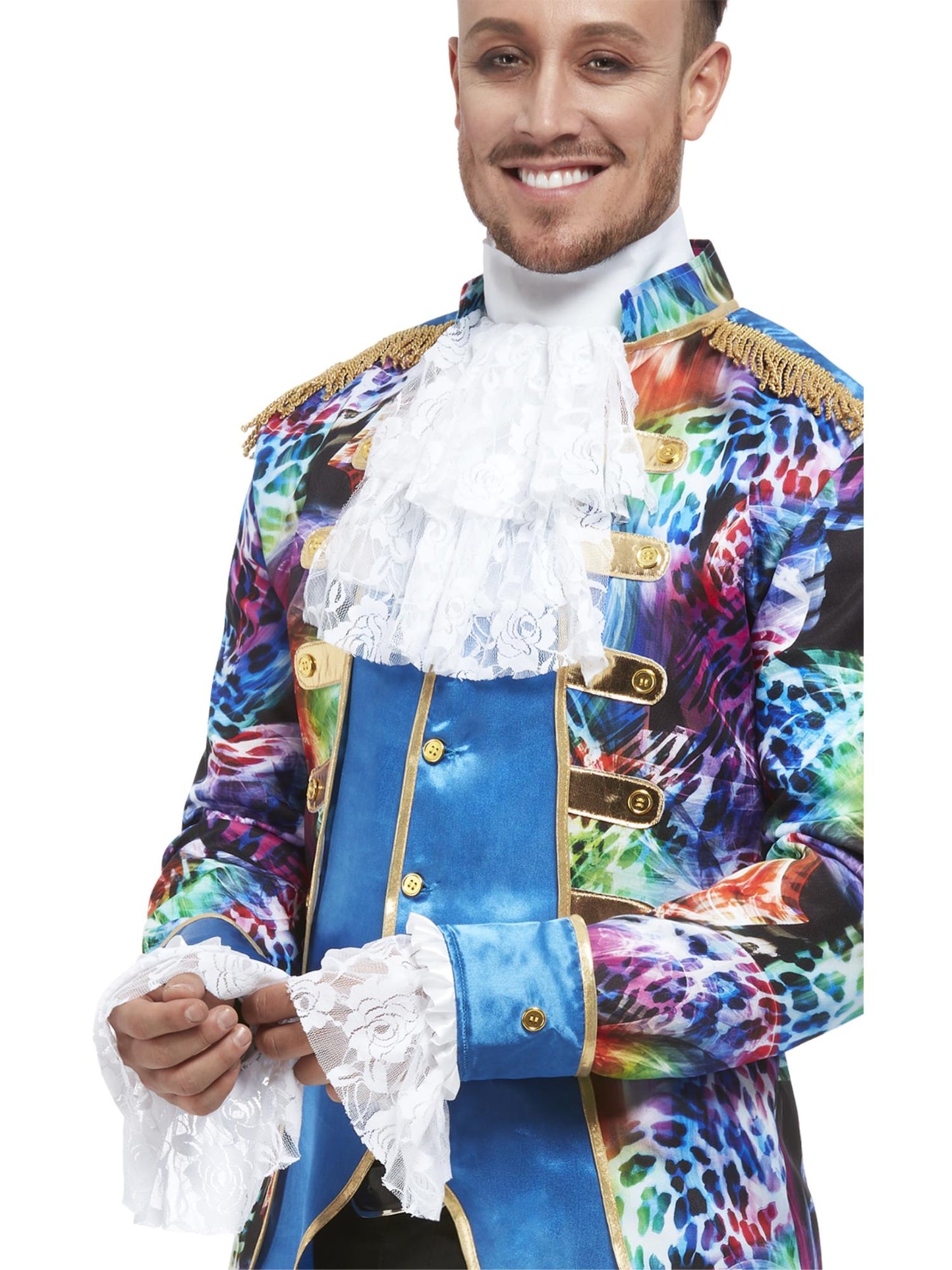 Conjunto de corbata sedosa y puños, Blanco