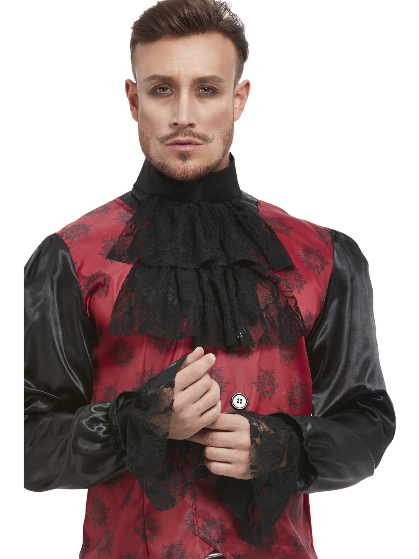 Ensemble cravate et manchette, Noir