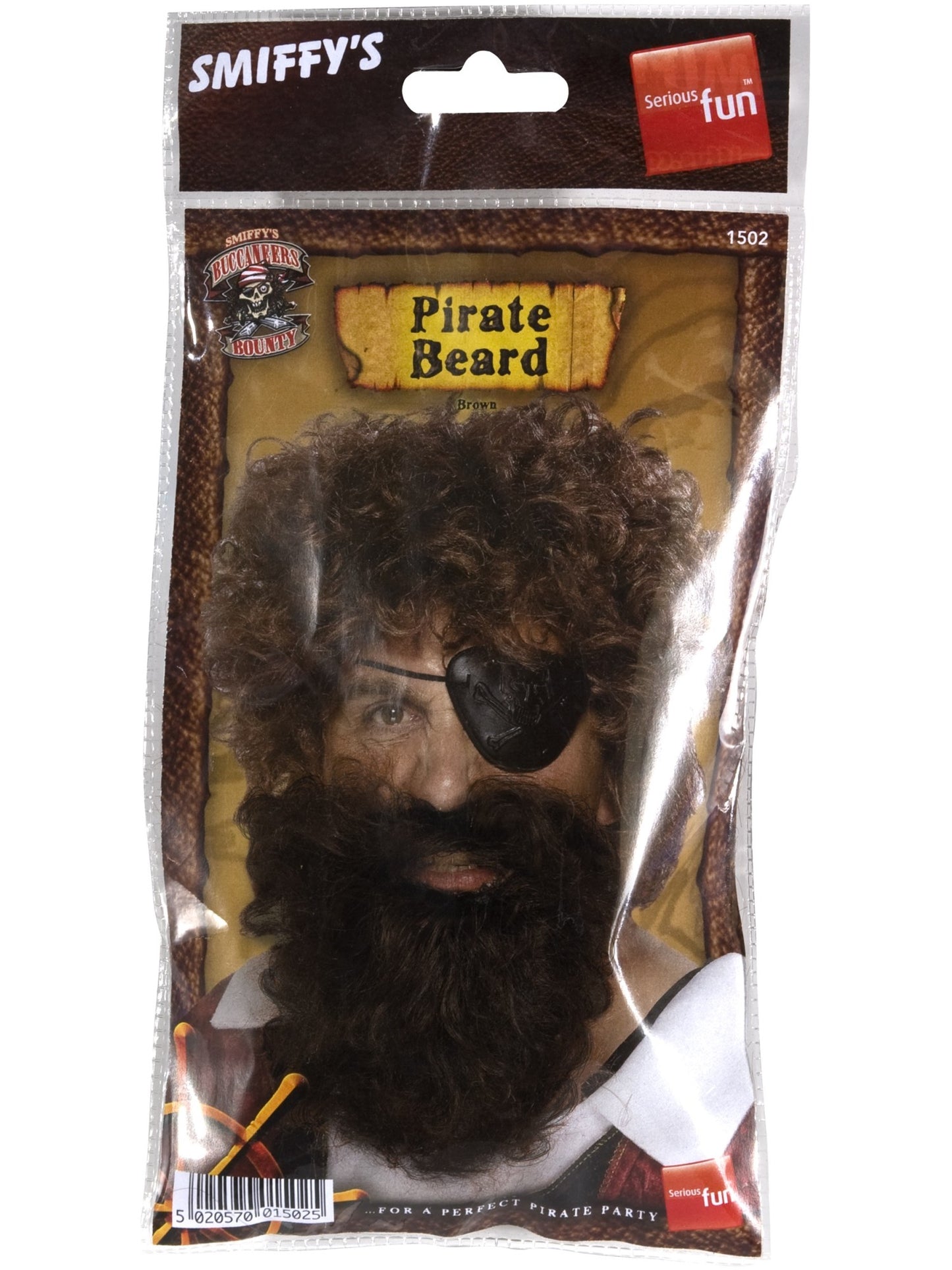 Deluxe Pirate Beard, Brown Wholesale