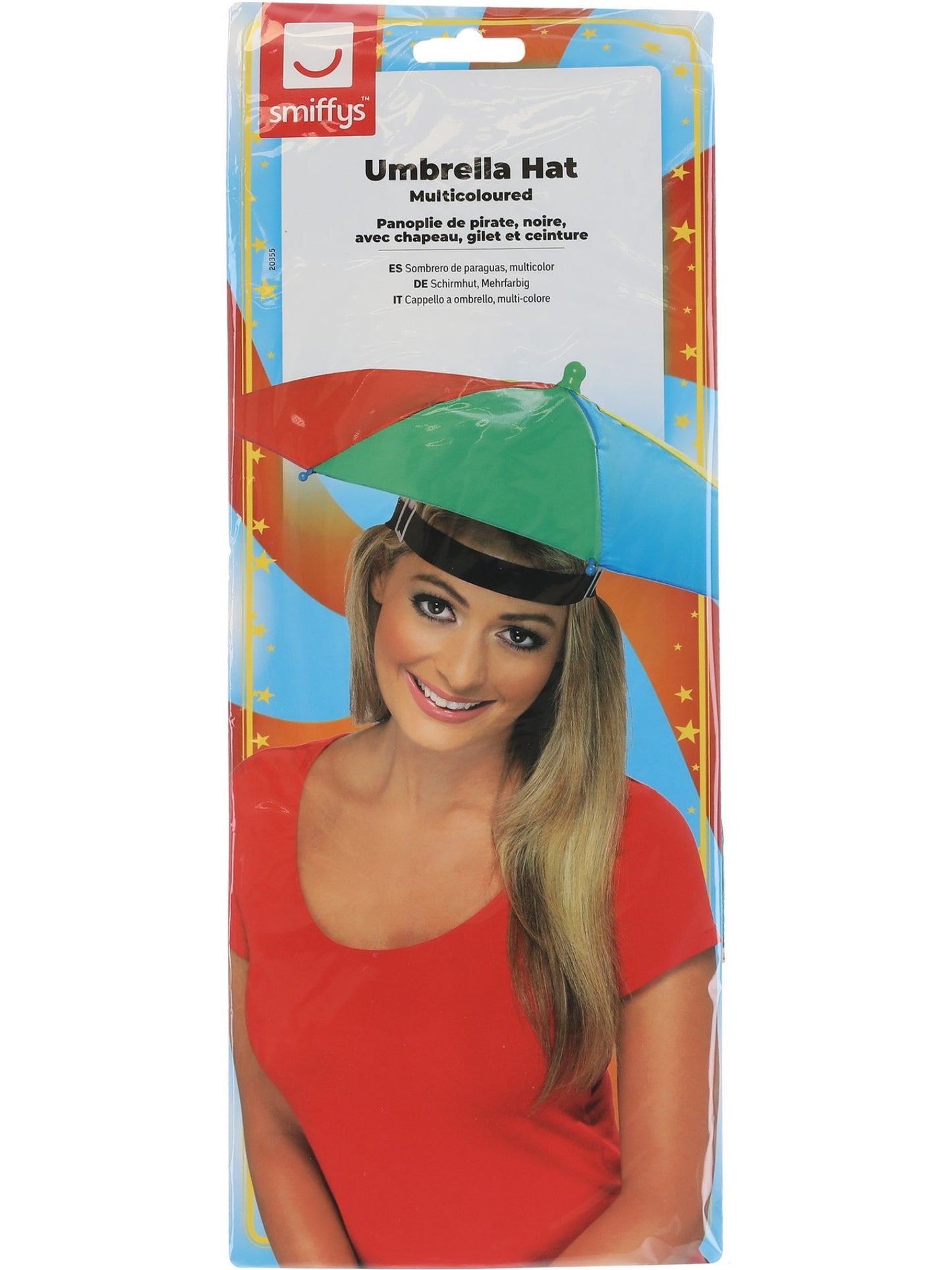 Umbrella Hat, Multi-Coloured Wholesale