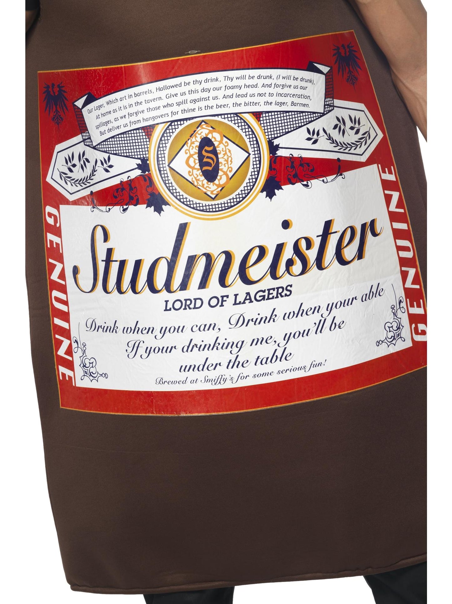 Studmeister Beer Bottle Costume, Brown Wholesale