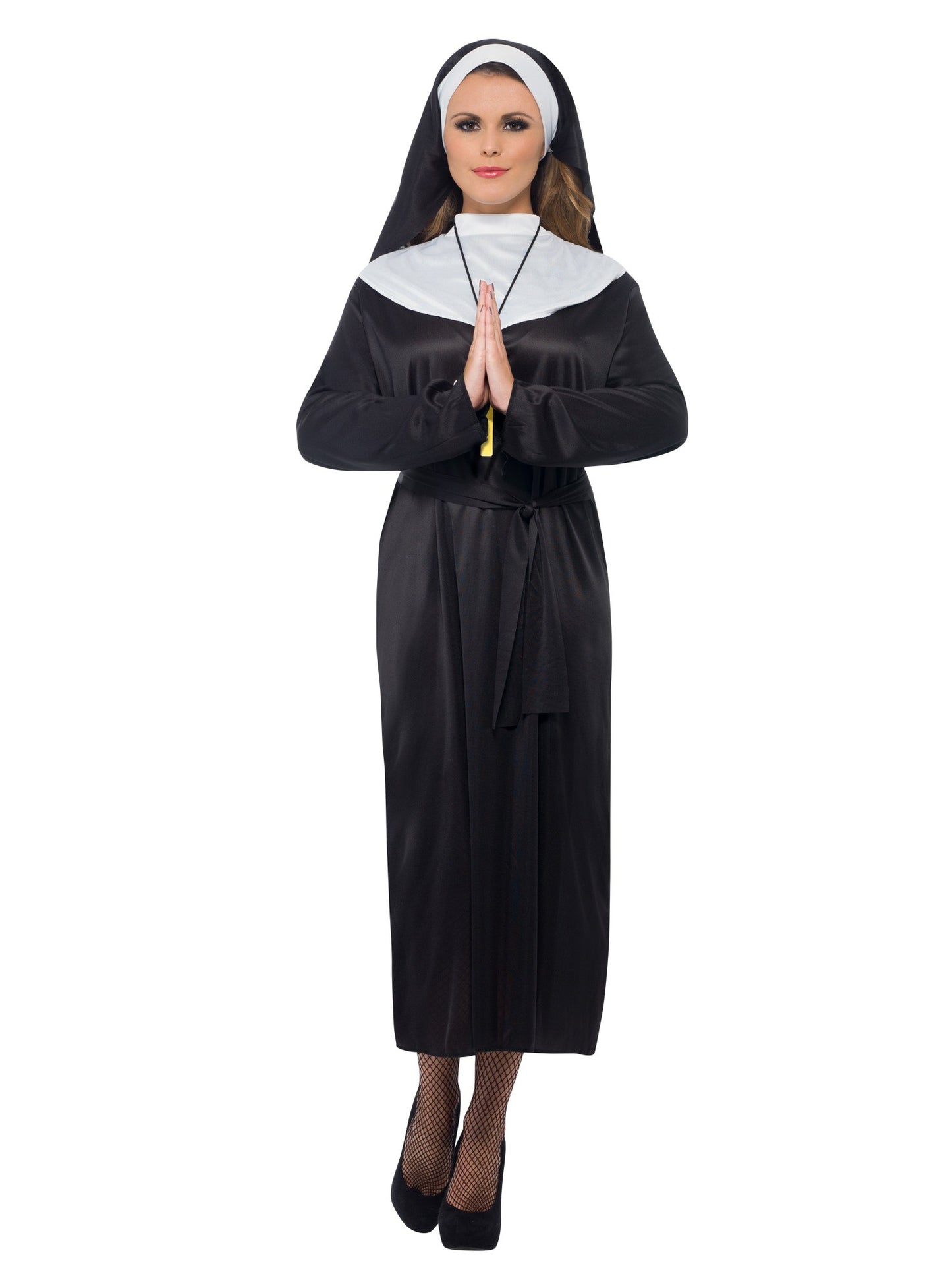 Costume de religieuse, noir, avec robe et coiffe