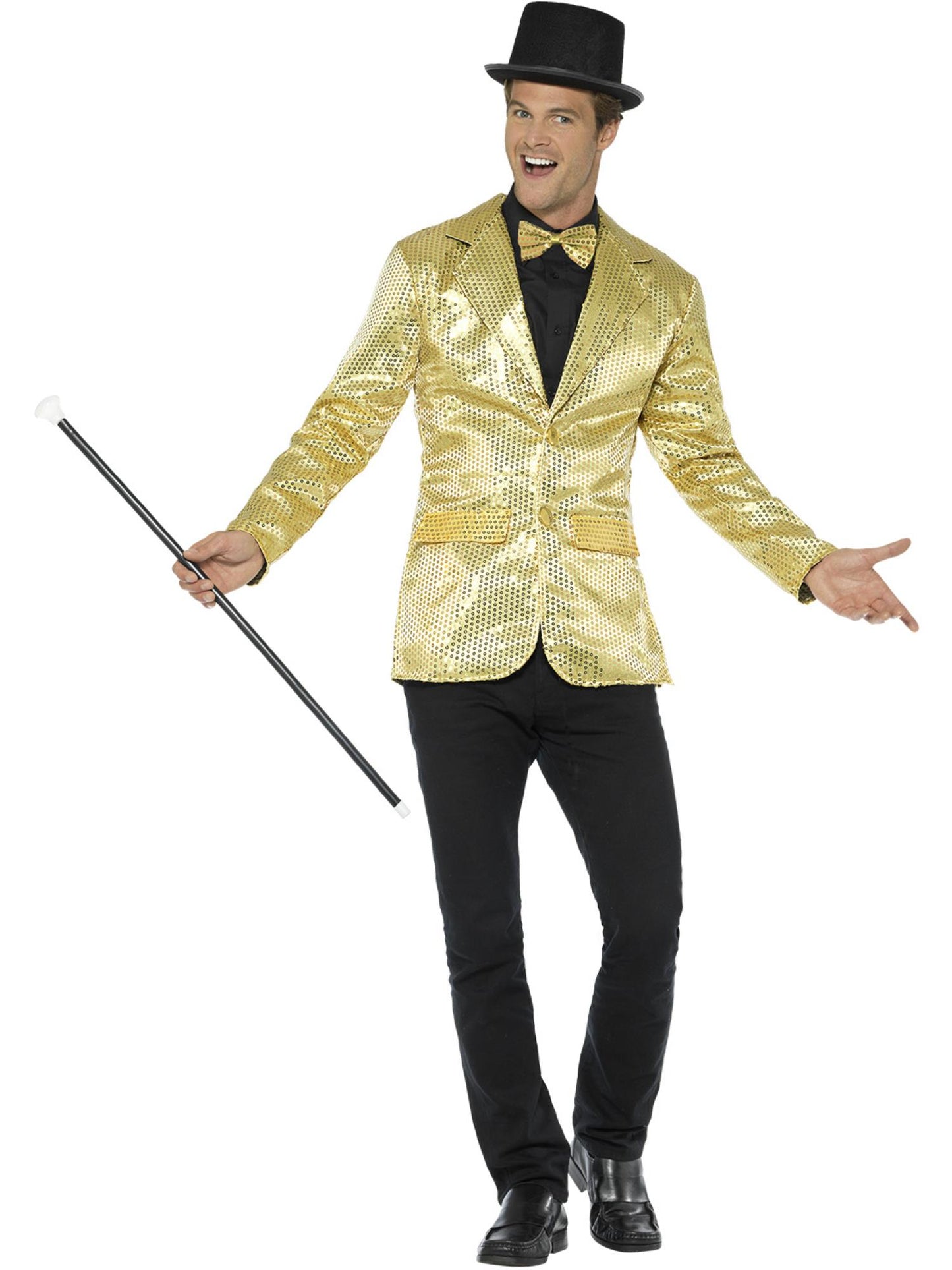 Sequin Jacket, Mens, Gold Wholesale
