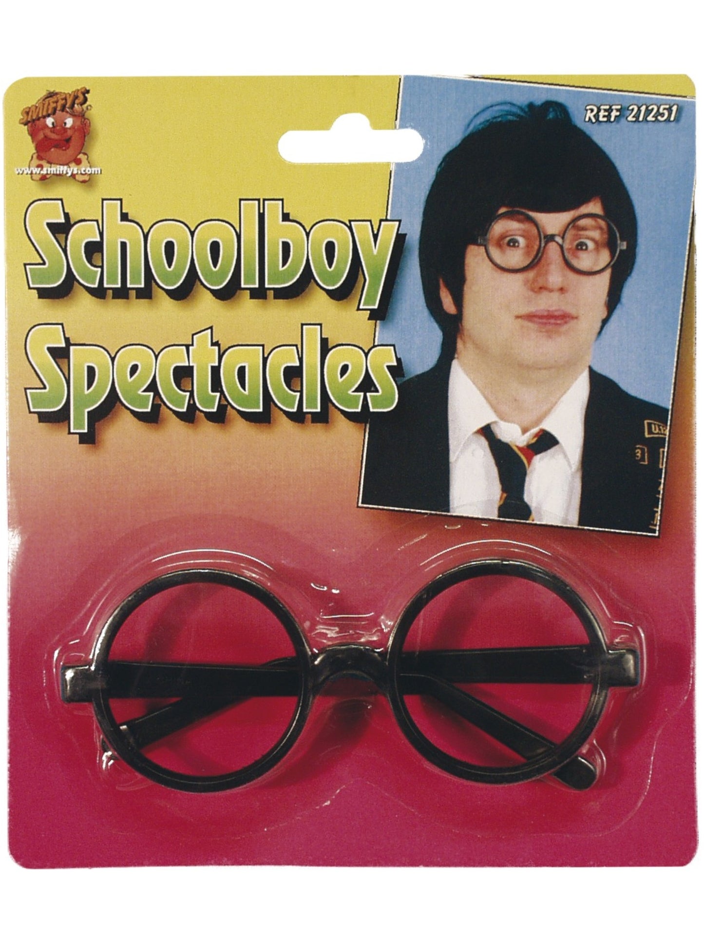 Schuljungen-Brille, Schwarz, Keine Gläser