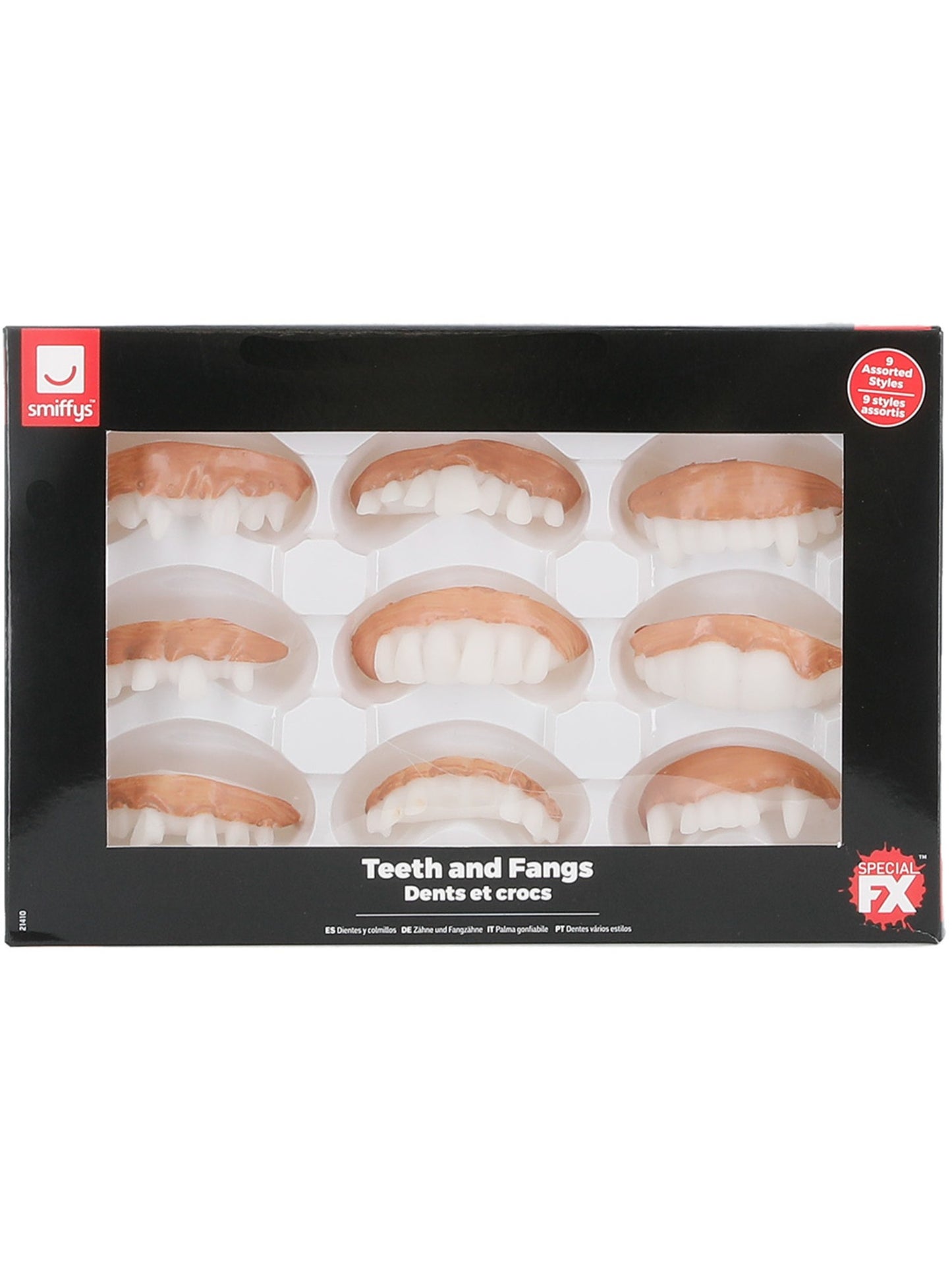 Smiffys Make-Up FX, Assorted Teeth & Fangs Wholesale