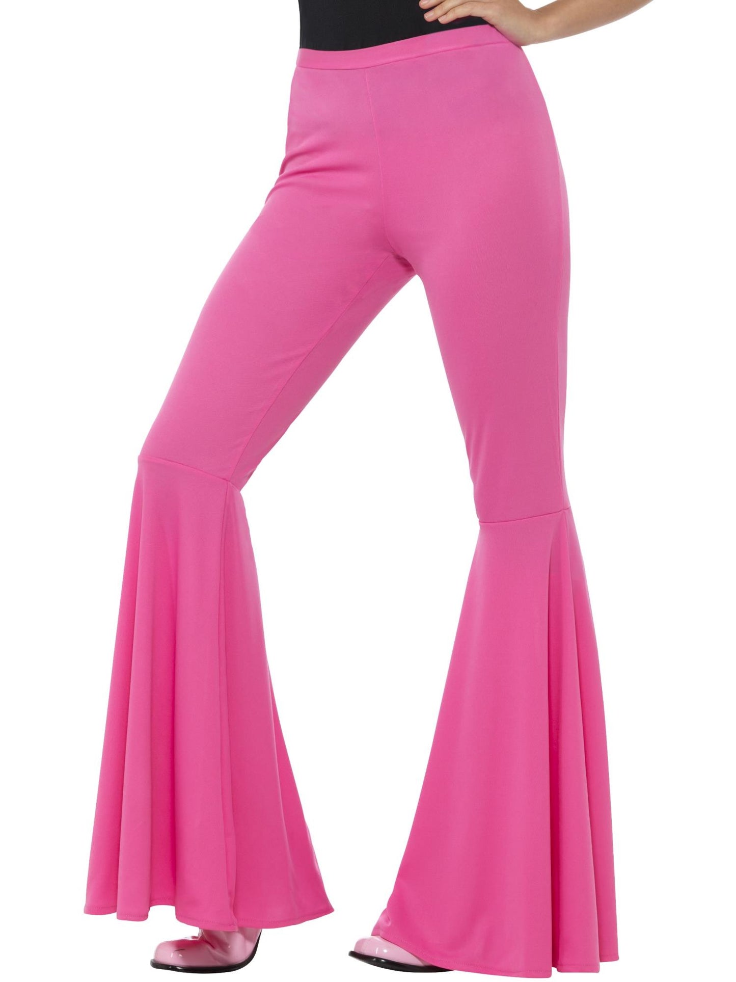 Pantalones acampanados, rosa, para mujer