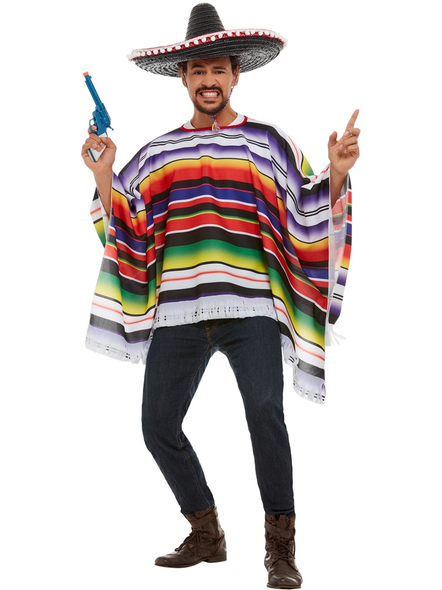 Poncho, Mehrfarbig