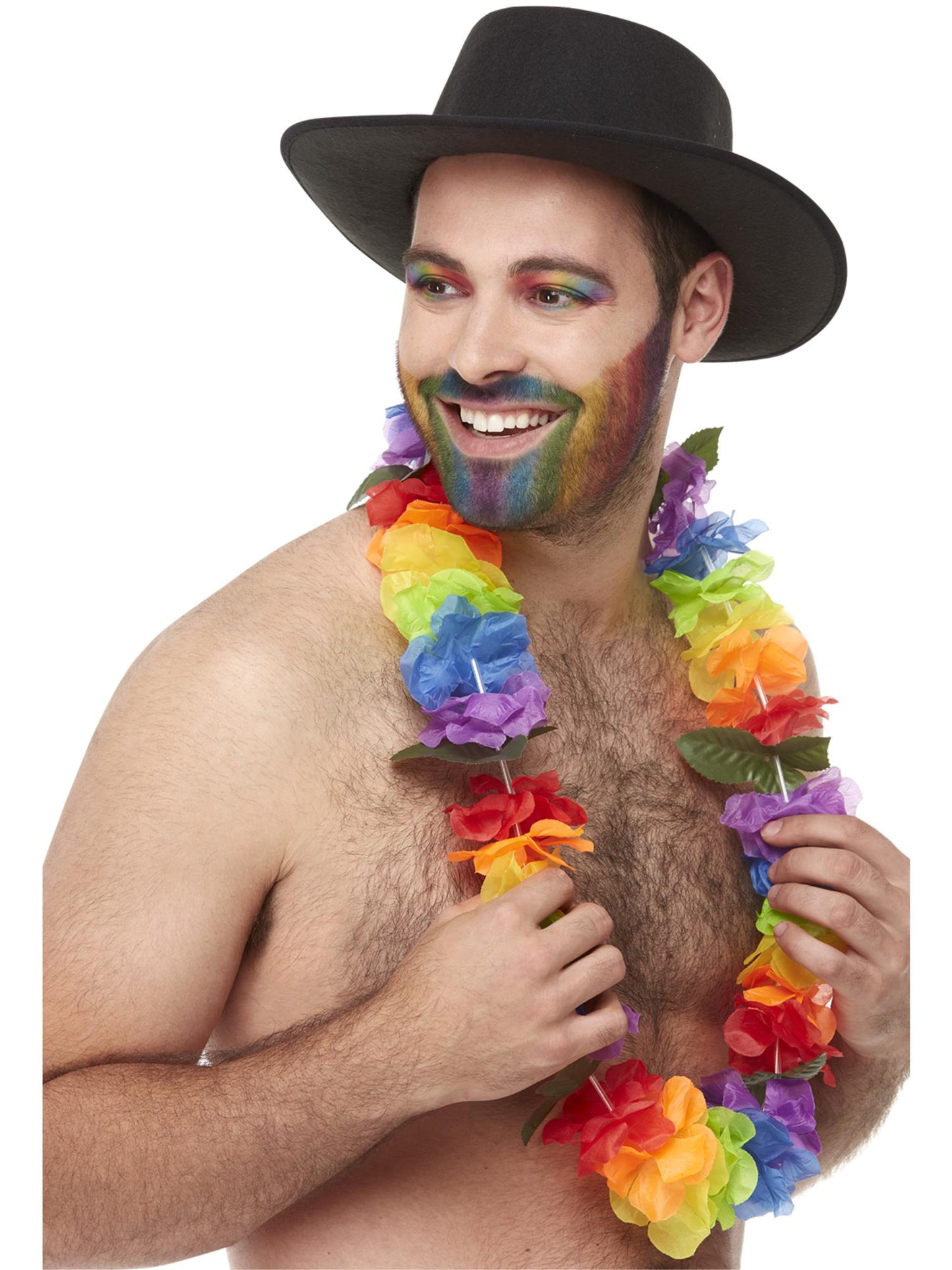Bright Large Lei, Rainbow Wholesale