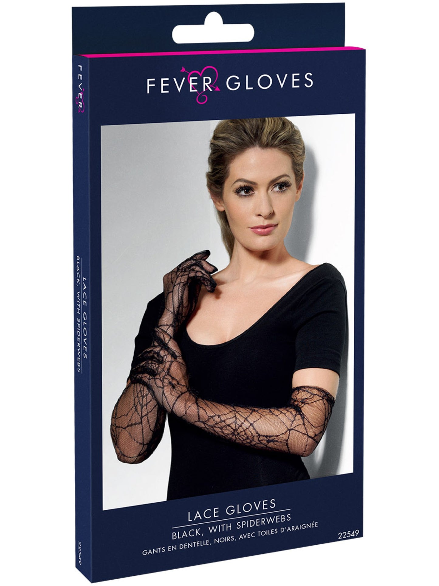 Lace Gloves, Black Wholesale