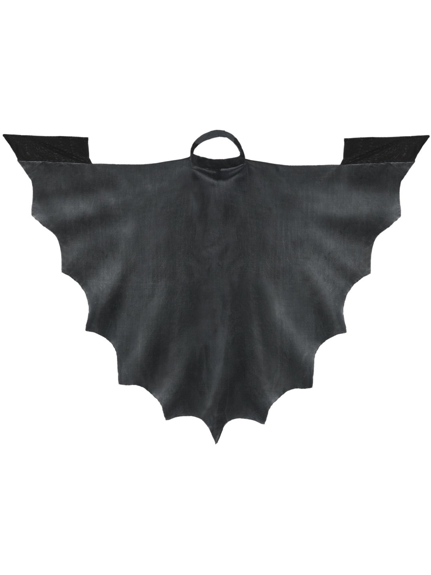 Fledermausflugel Vampir, Schwarz, mit Kragen