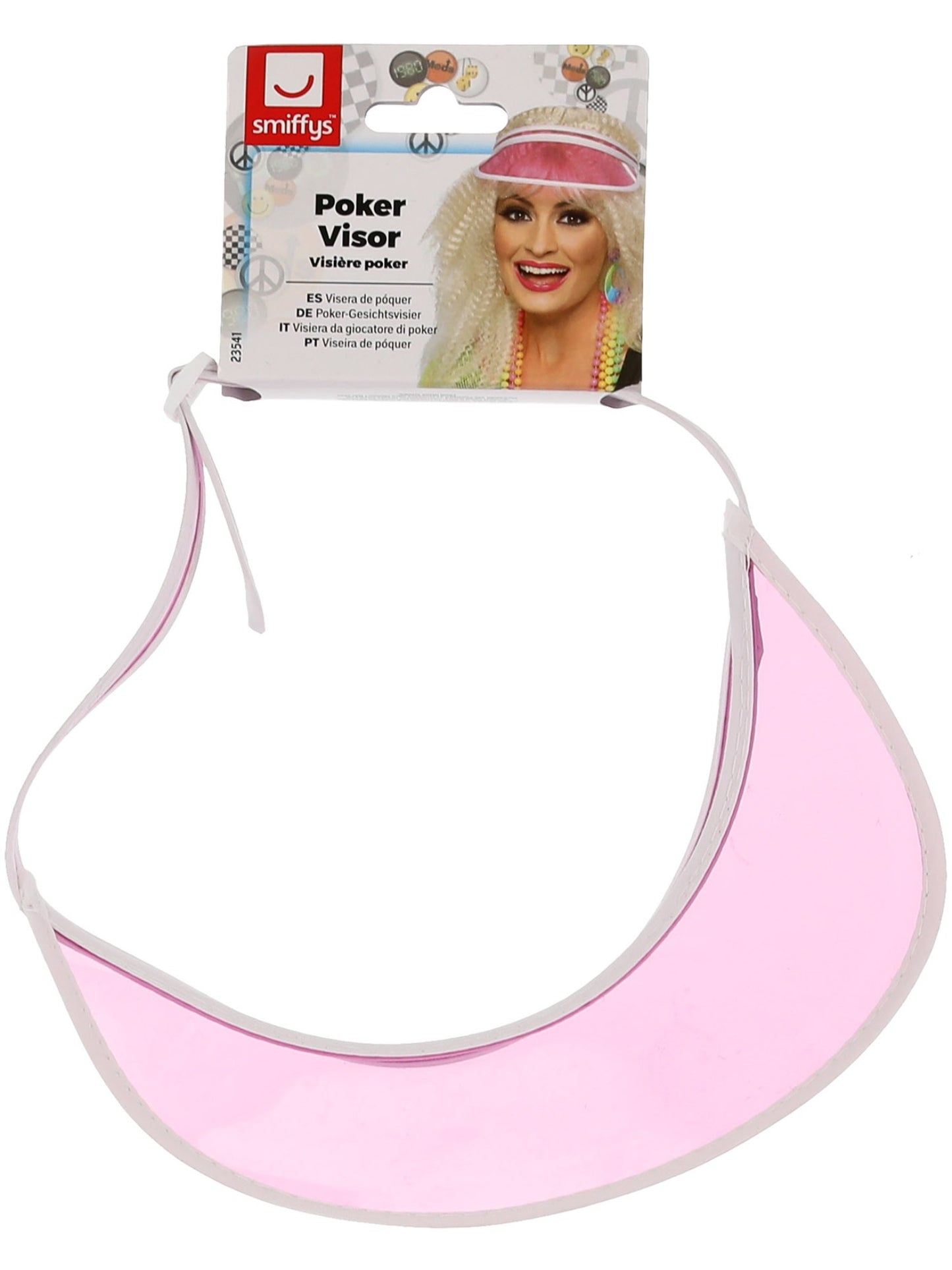 Visera de póquer, rosada