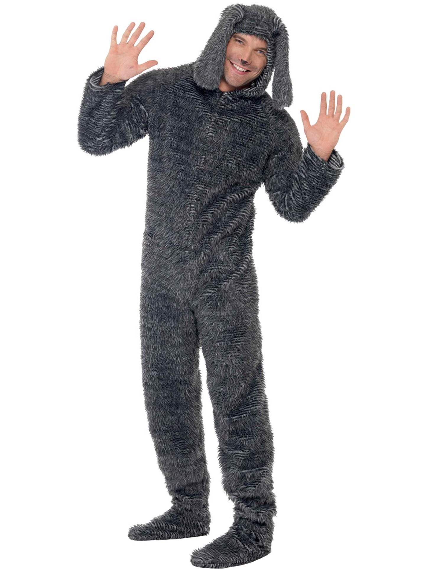 Fluffy Dog Costume, Grey Wholesale