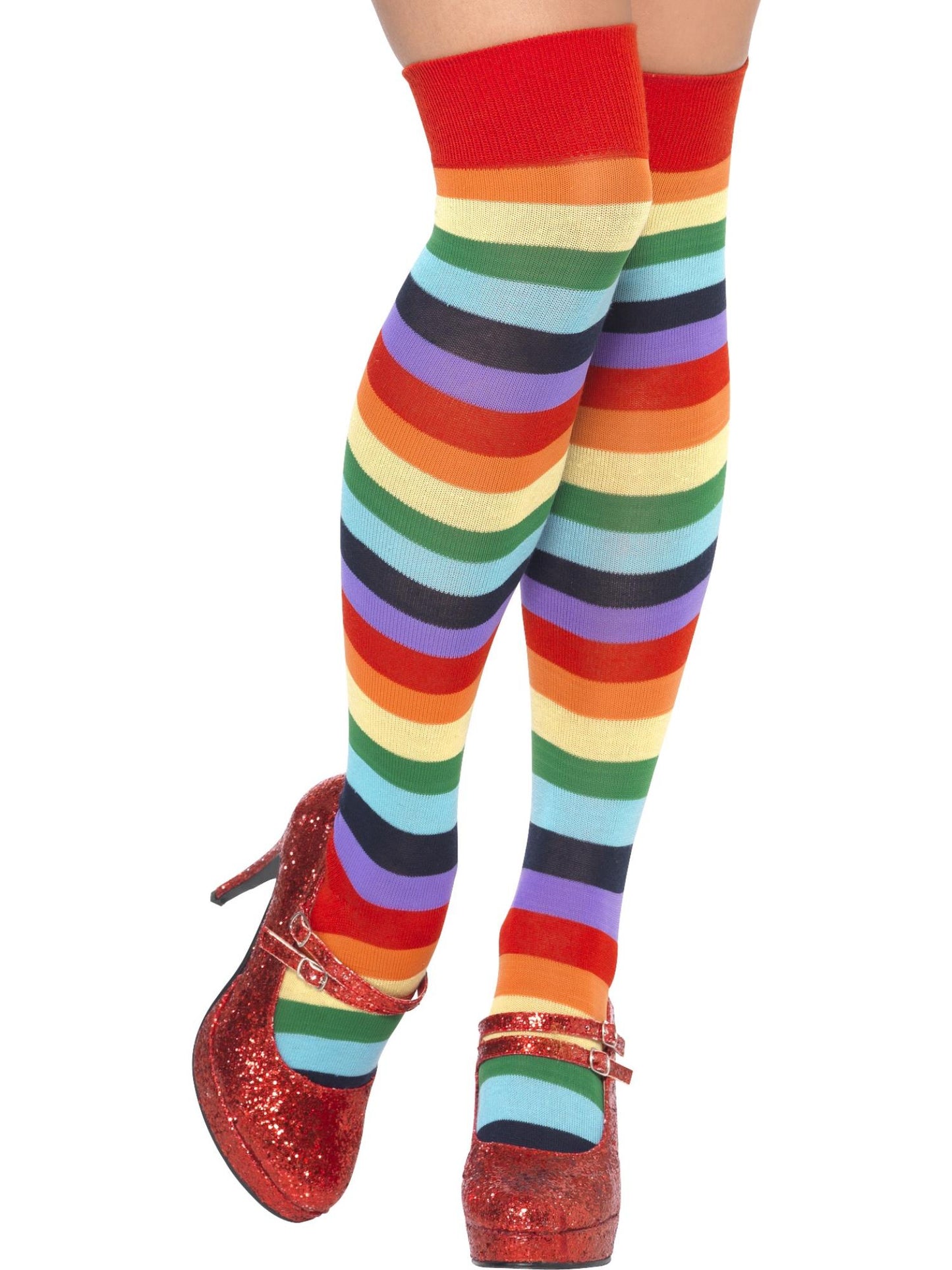 Chaussettes de clown, montantes, multi couleurs