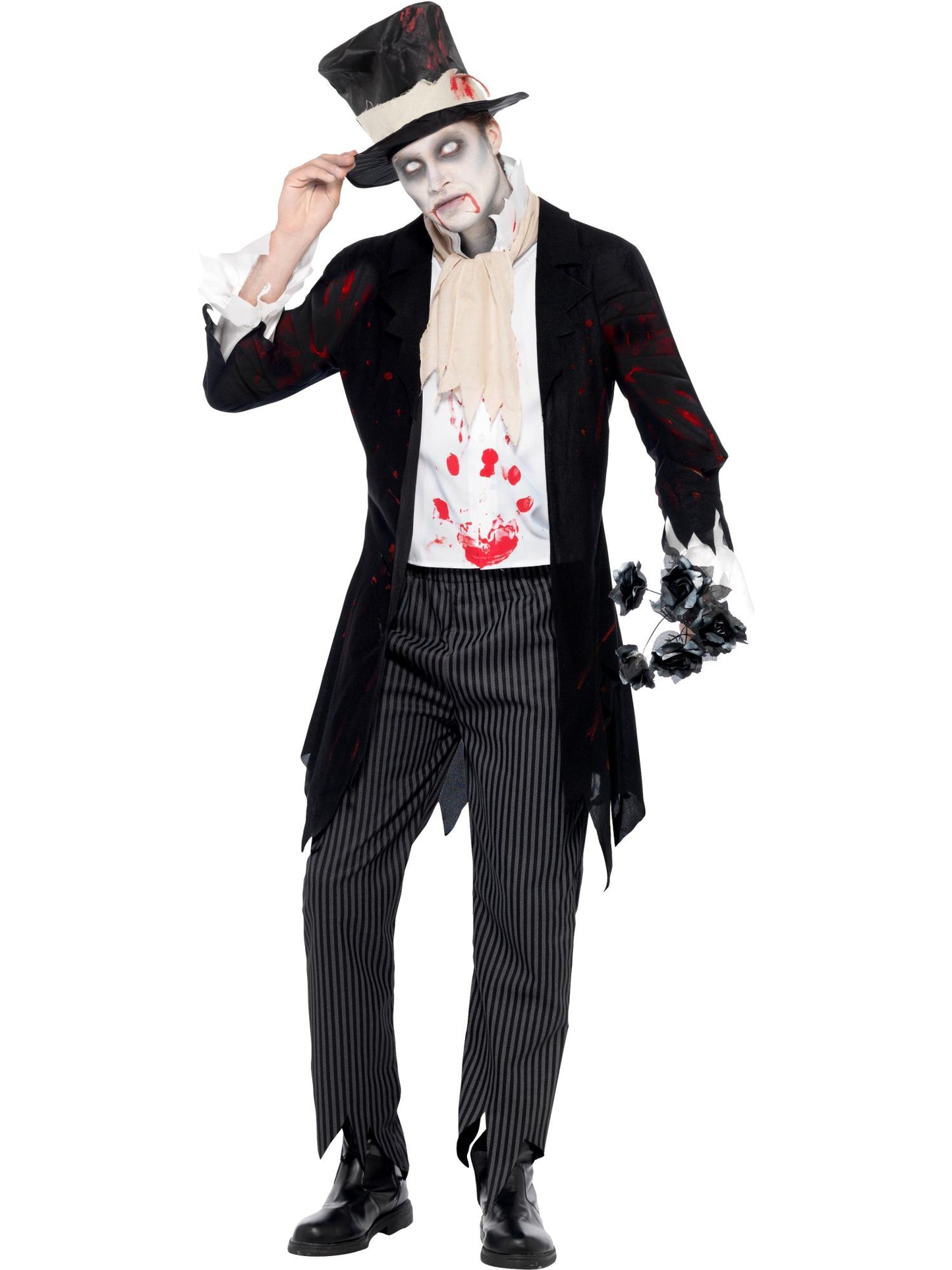 Till Death Do Us Part Zombie Groom Costume, Black Wholesale