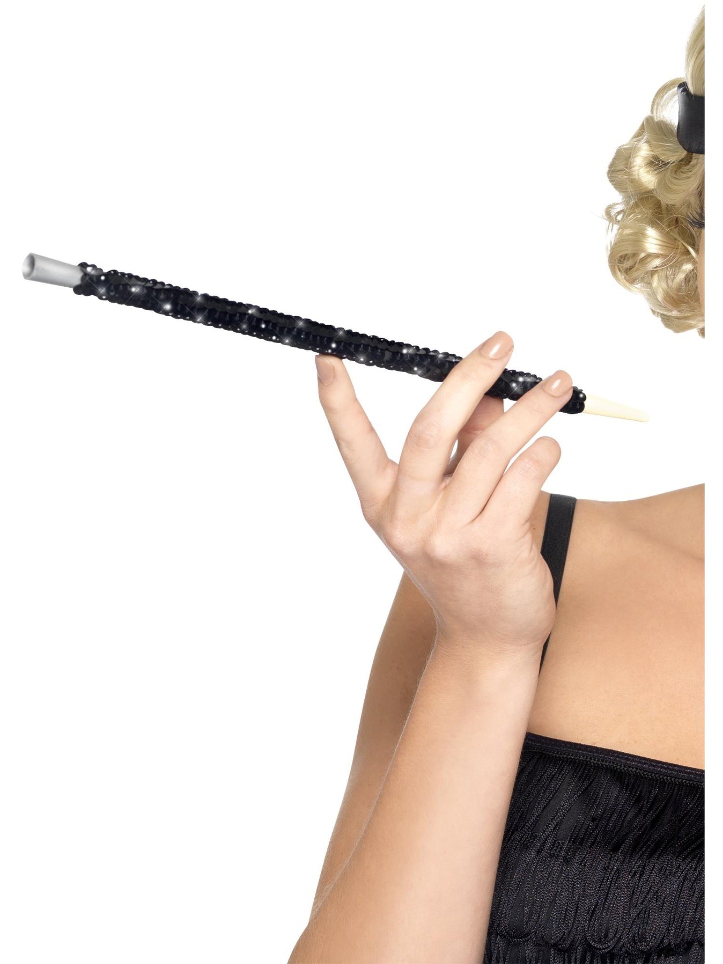 Porte-cigarette noir à paillettes