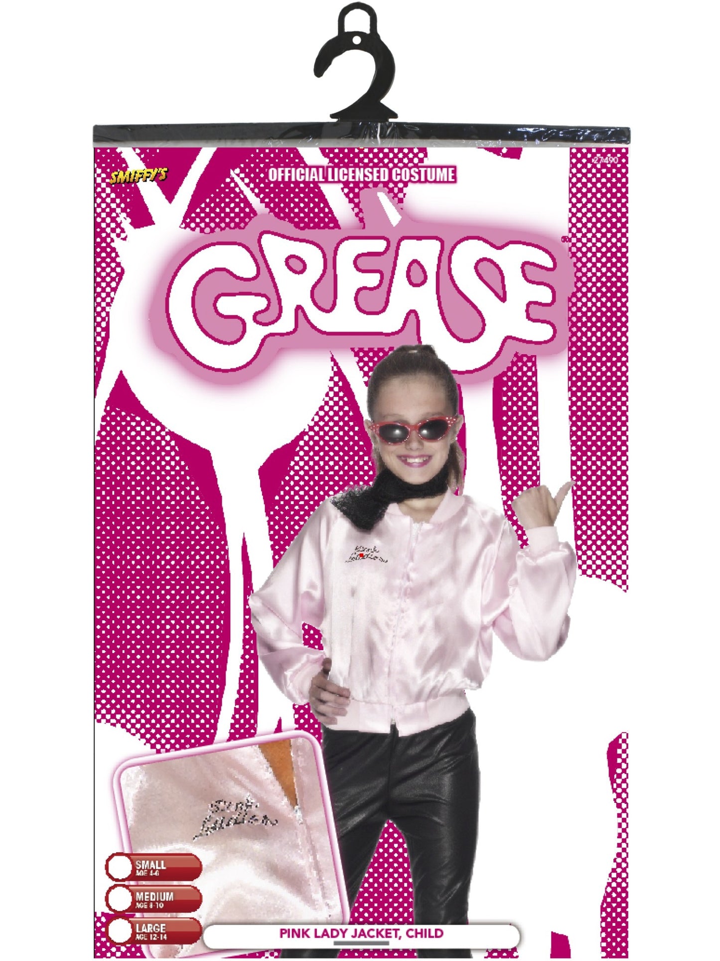 Jacke Grease Pink Ladies, Rosa, mit Logo