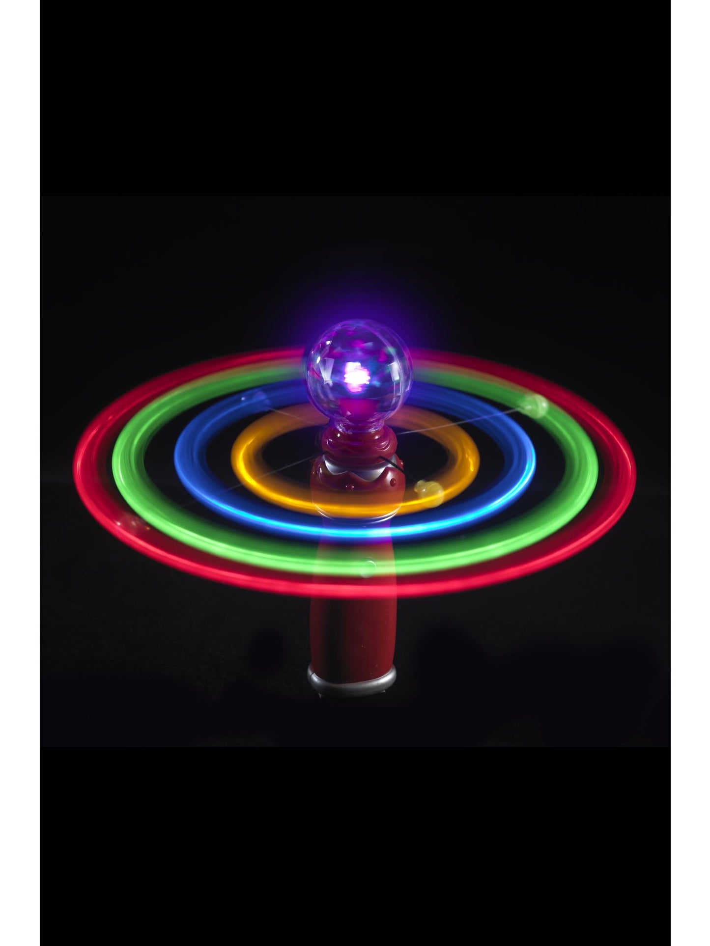 Sonnensystem-Kreisel, Verschiedene Farben, mit leuchtendem Globus und sich drehenden Orbit-Lampen, 20cm / 8in