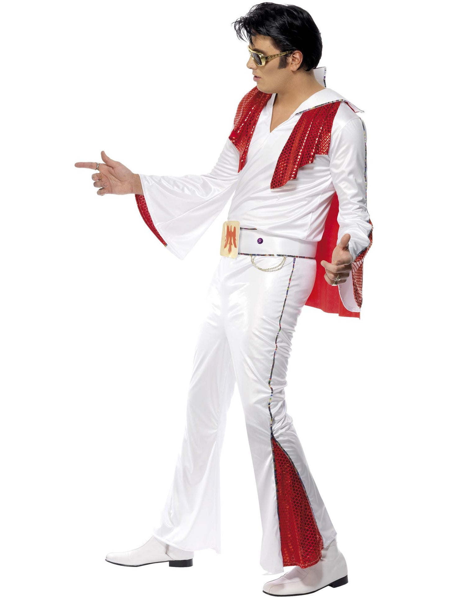 Elvis Costume, White & Red Wholesale
