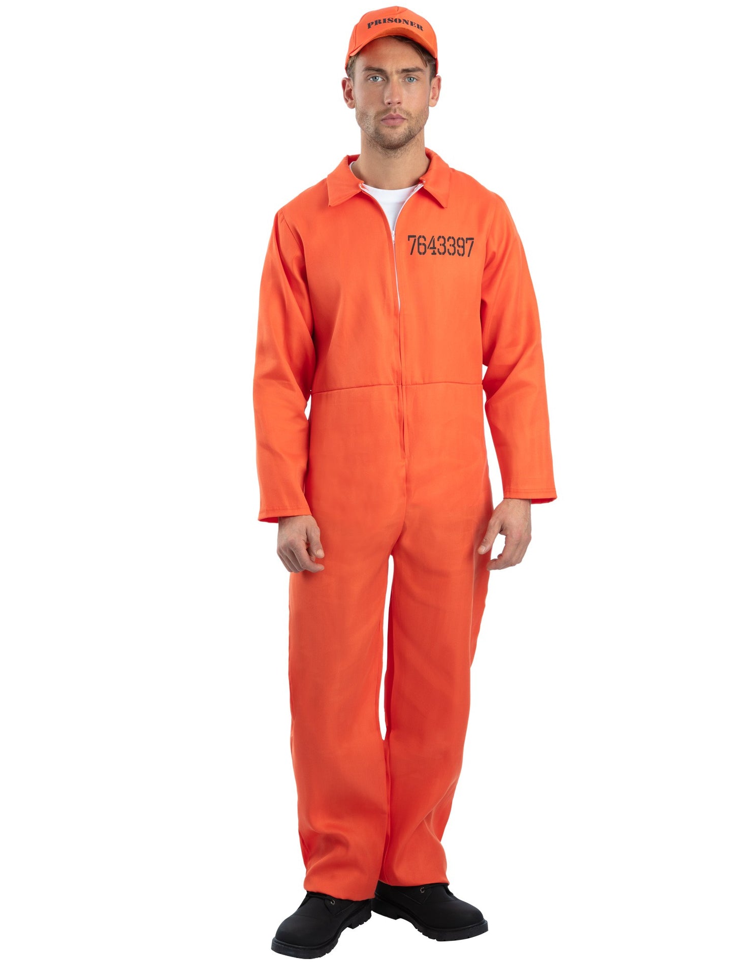 Escaped Prisoner Costume, Orange Wholesale