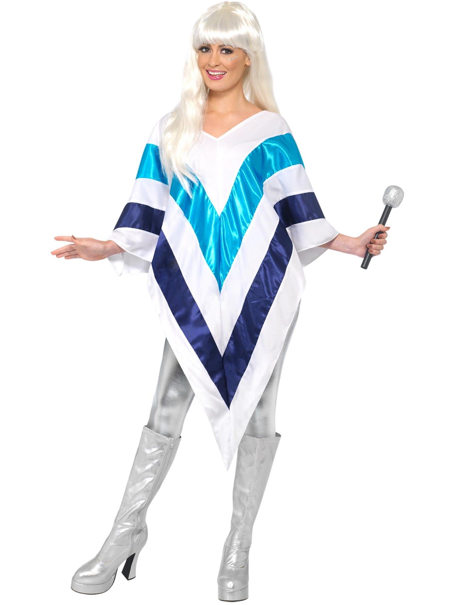 Super Trooper Poncho, White Wholesale