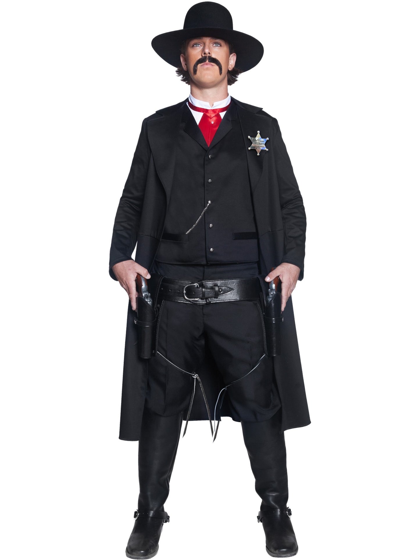 Deluxe Authentic Western Sheriff Costume, Black Wholesale