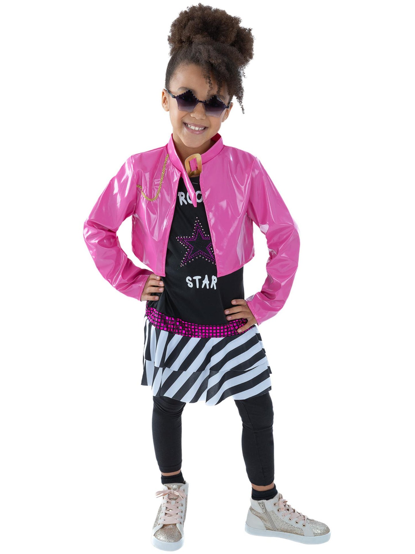 Rockstar Glam Costume, Black Wholesale