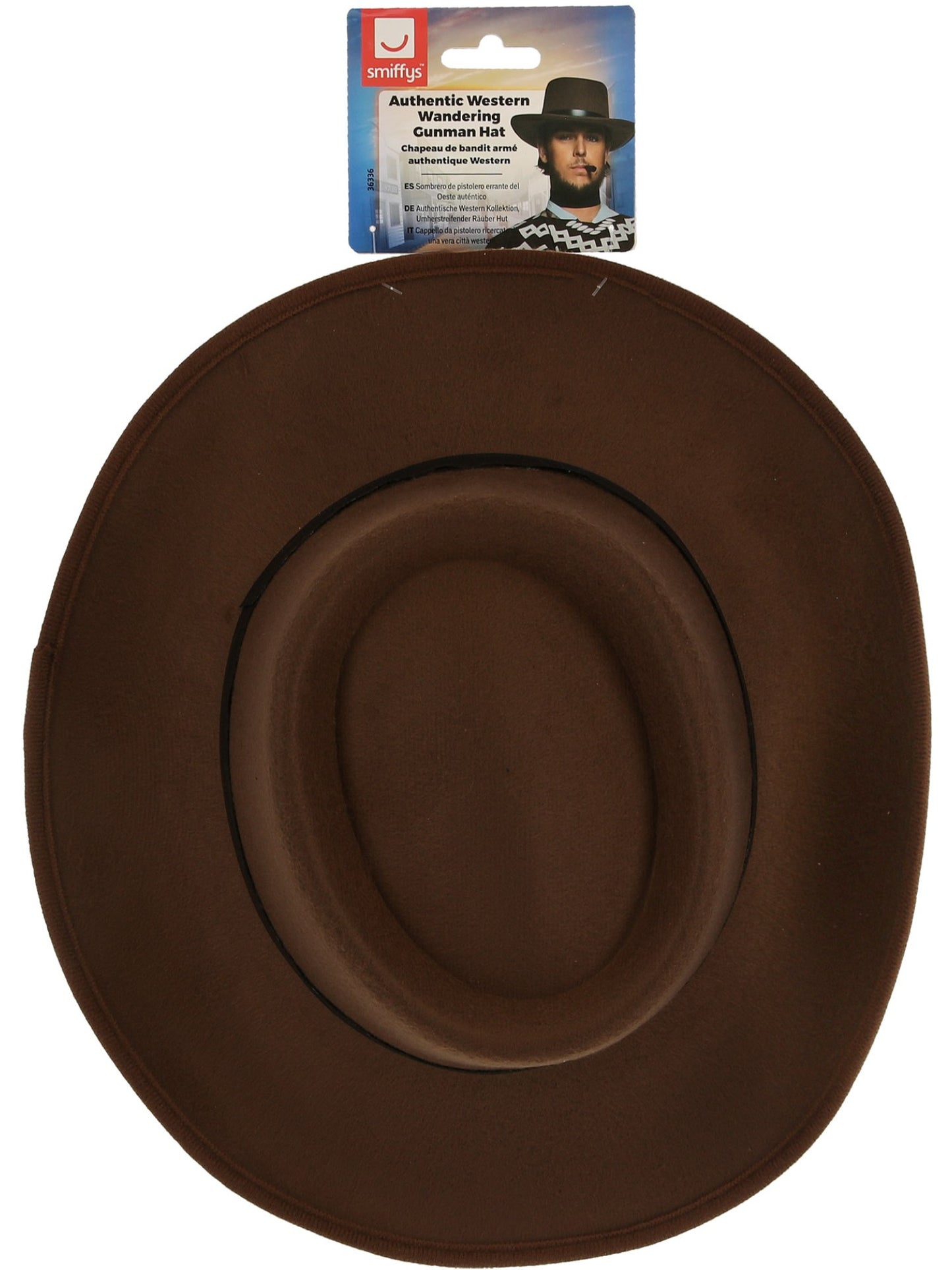 Authentic Western Wandering Gunman Hat, Brown Wholesale