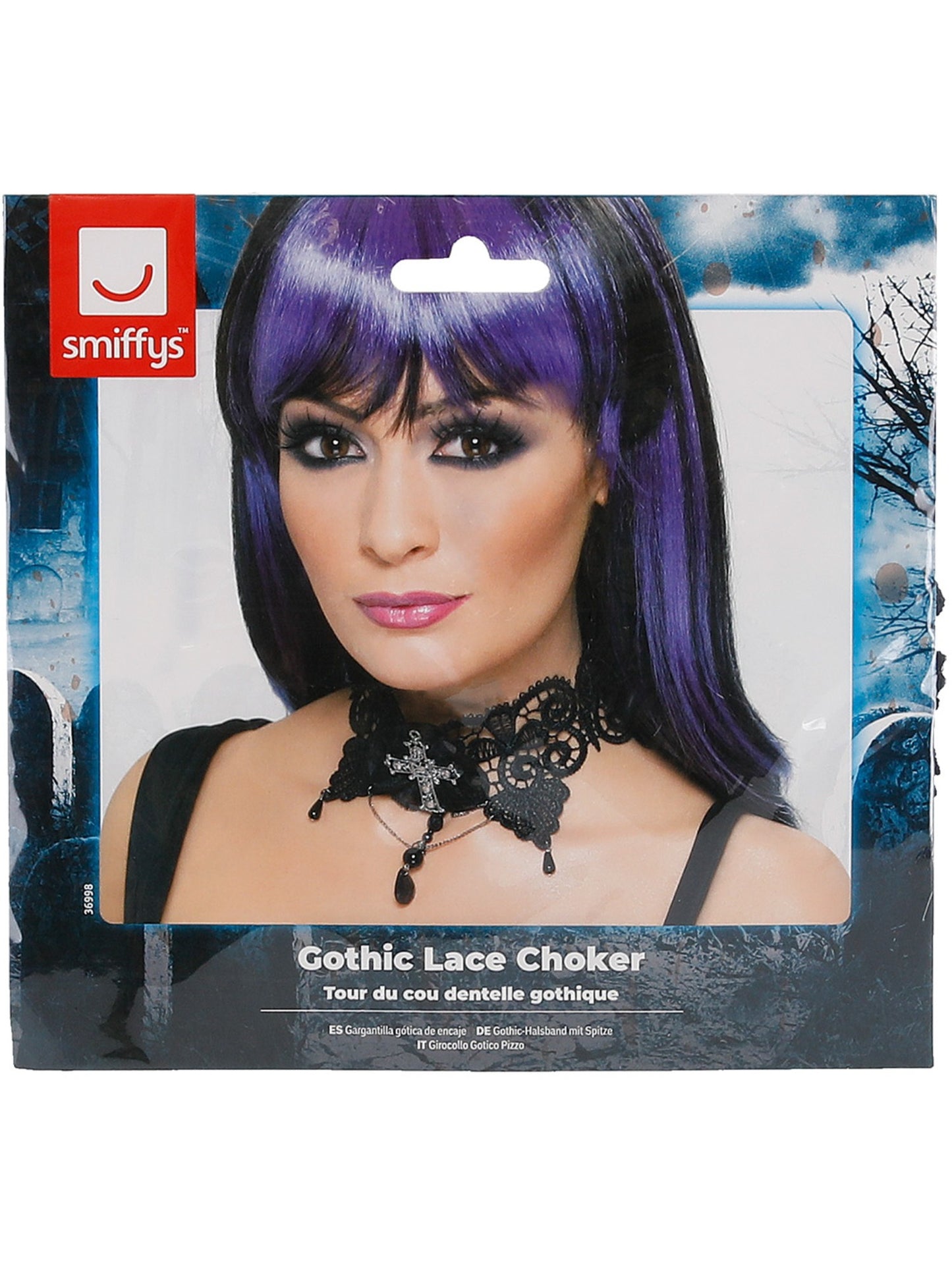 Gothic Lace Choker, Black Wholesale