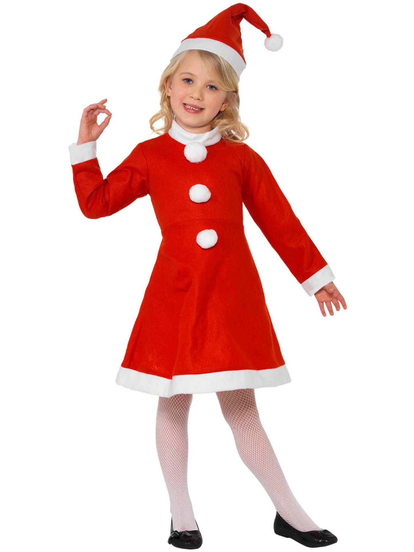 Santa Girl Costume, Red Wholesale