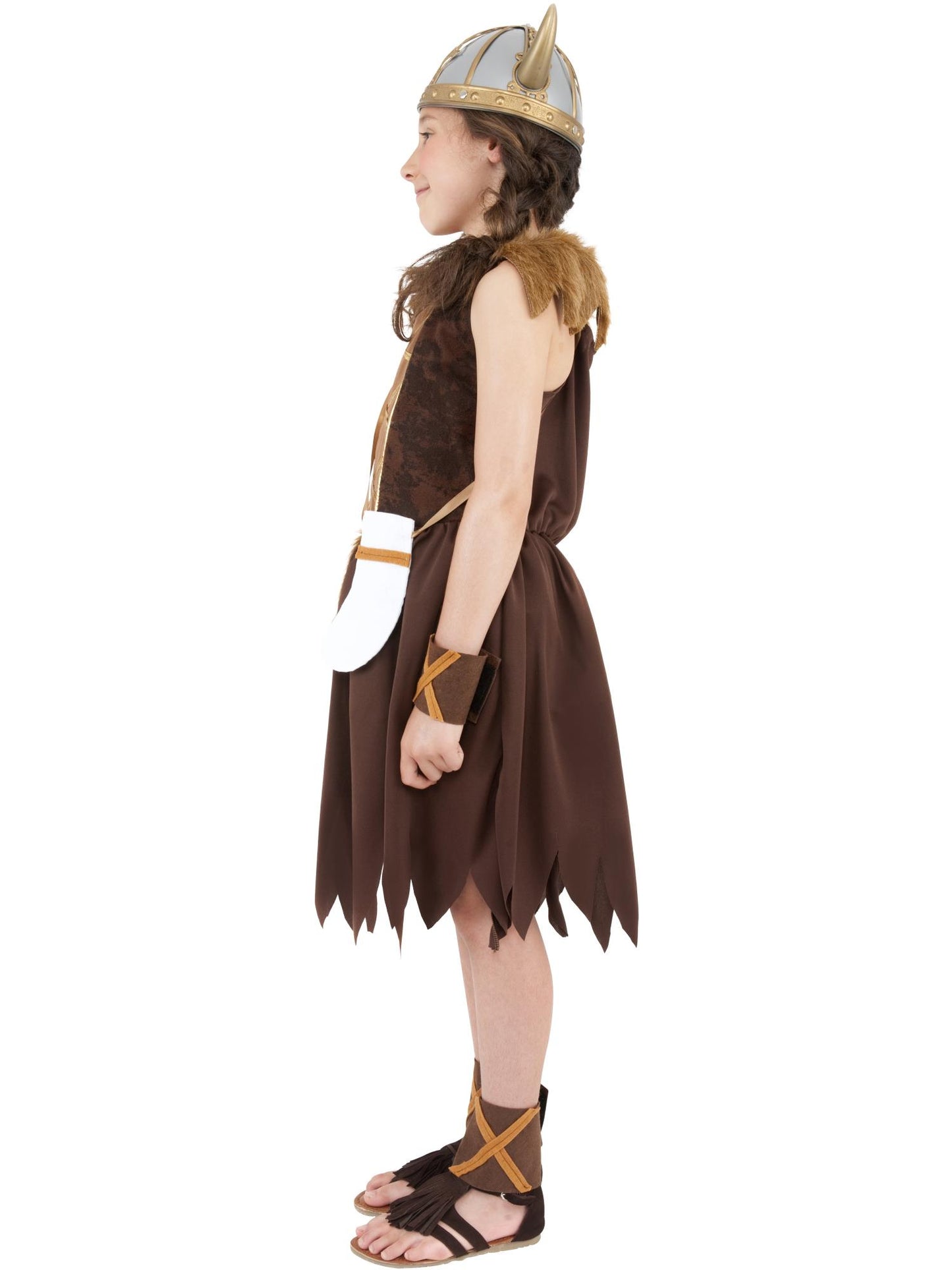 Viking Girl Costume, Brown Wholesale