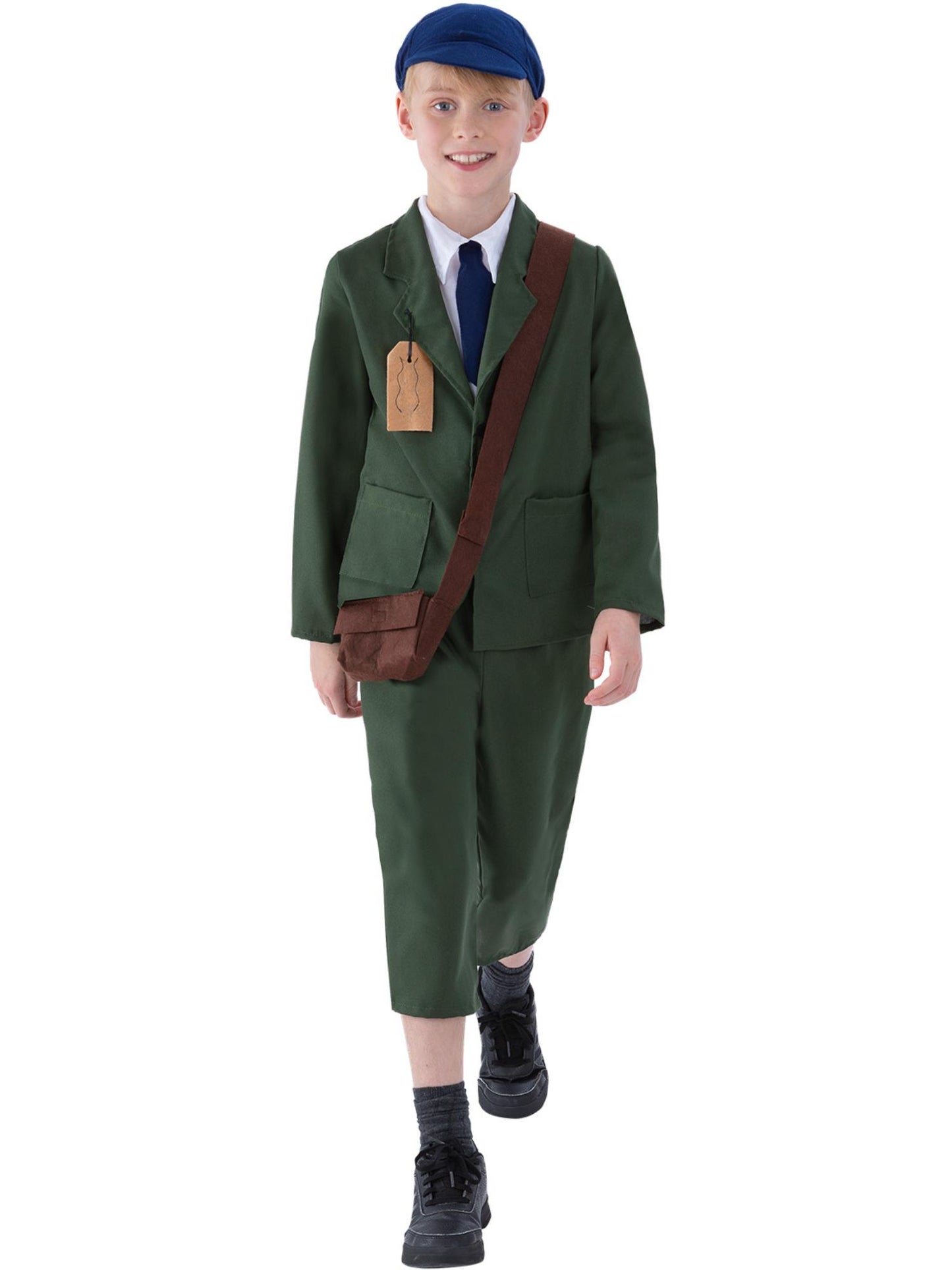World War II Evacuee Boy Costume, Green Wholesale