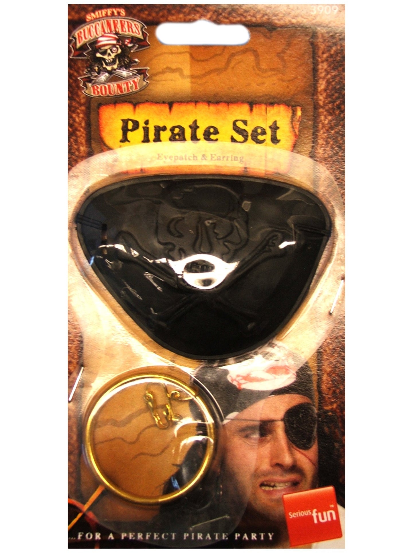 Cache-œil et boucle d'oreilles de pirate