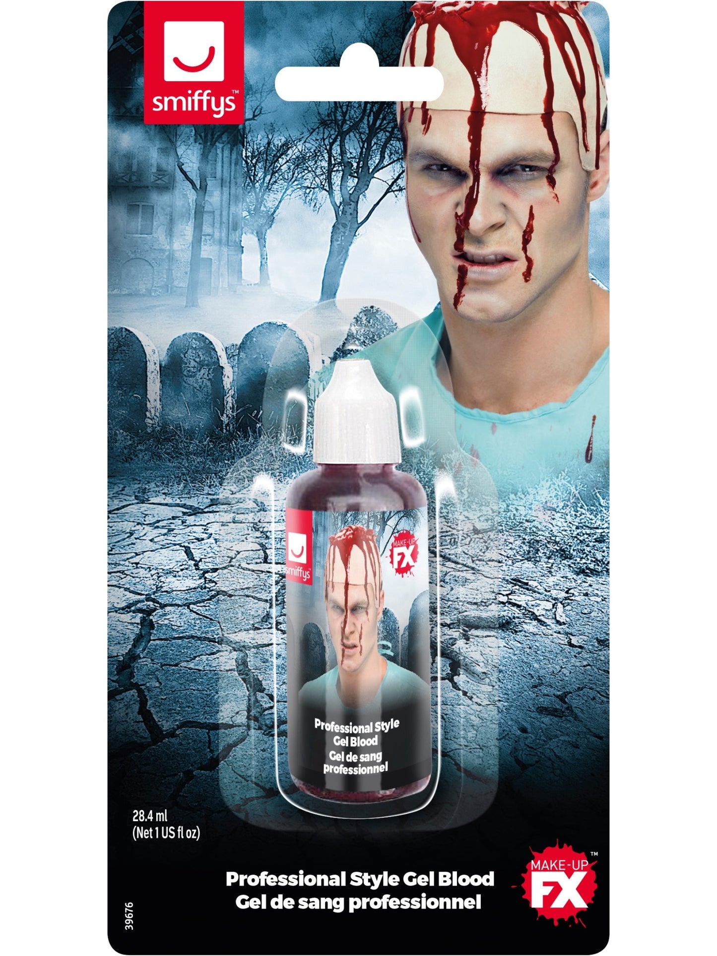 Gel de sangprofessionnel, rouge, bouteille de 28.4ml