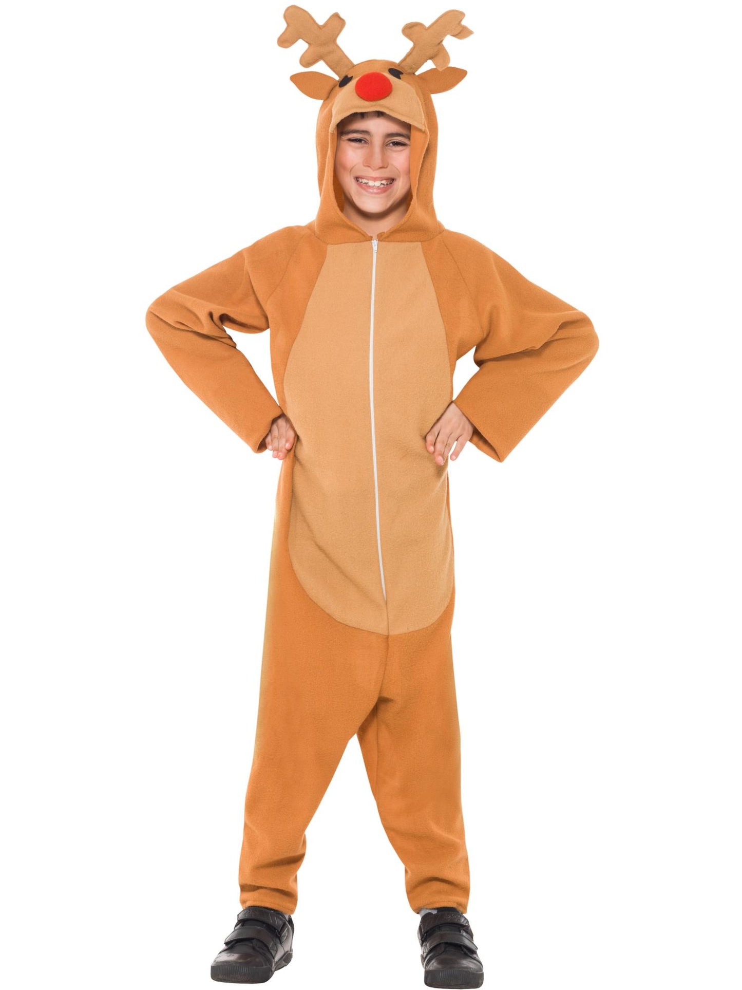 Kostüm Rentier, Braun, mit Bodysuit