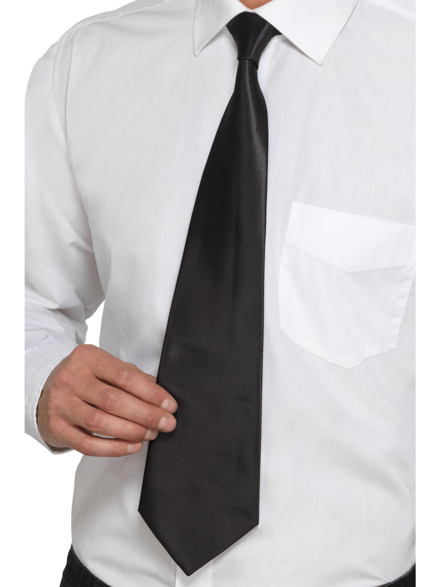 Corbata Negra de Gánster Deluxe, Negro