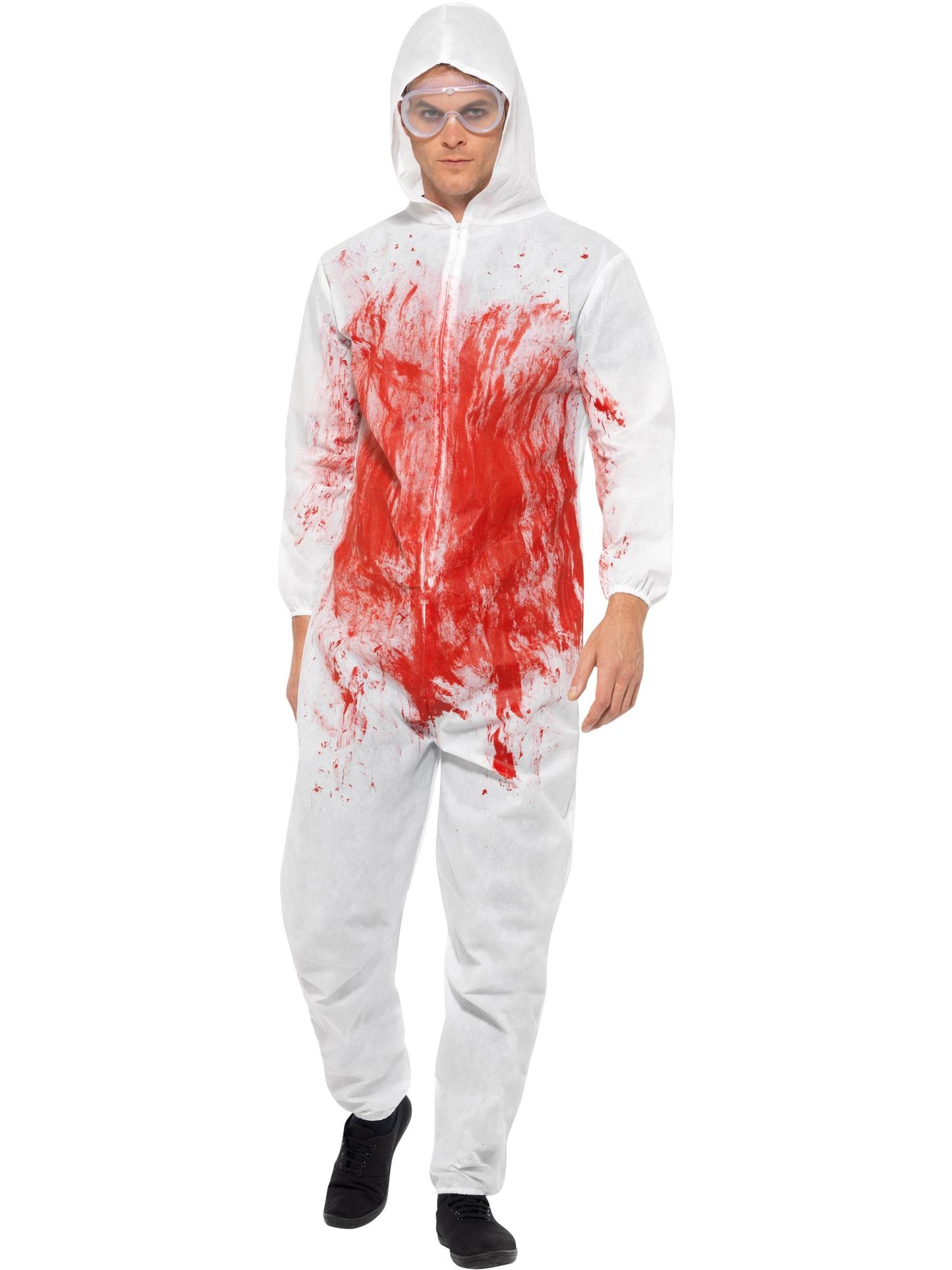 Bloody Forensic Overall Costume, Red Wholesale