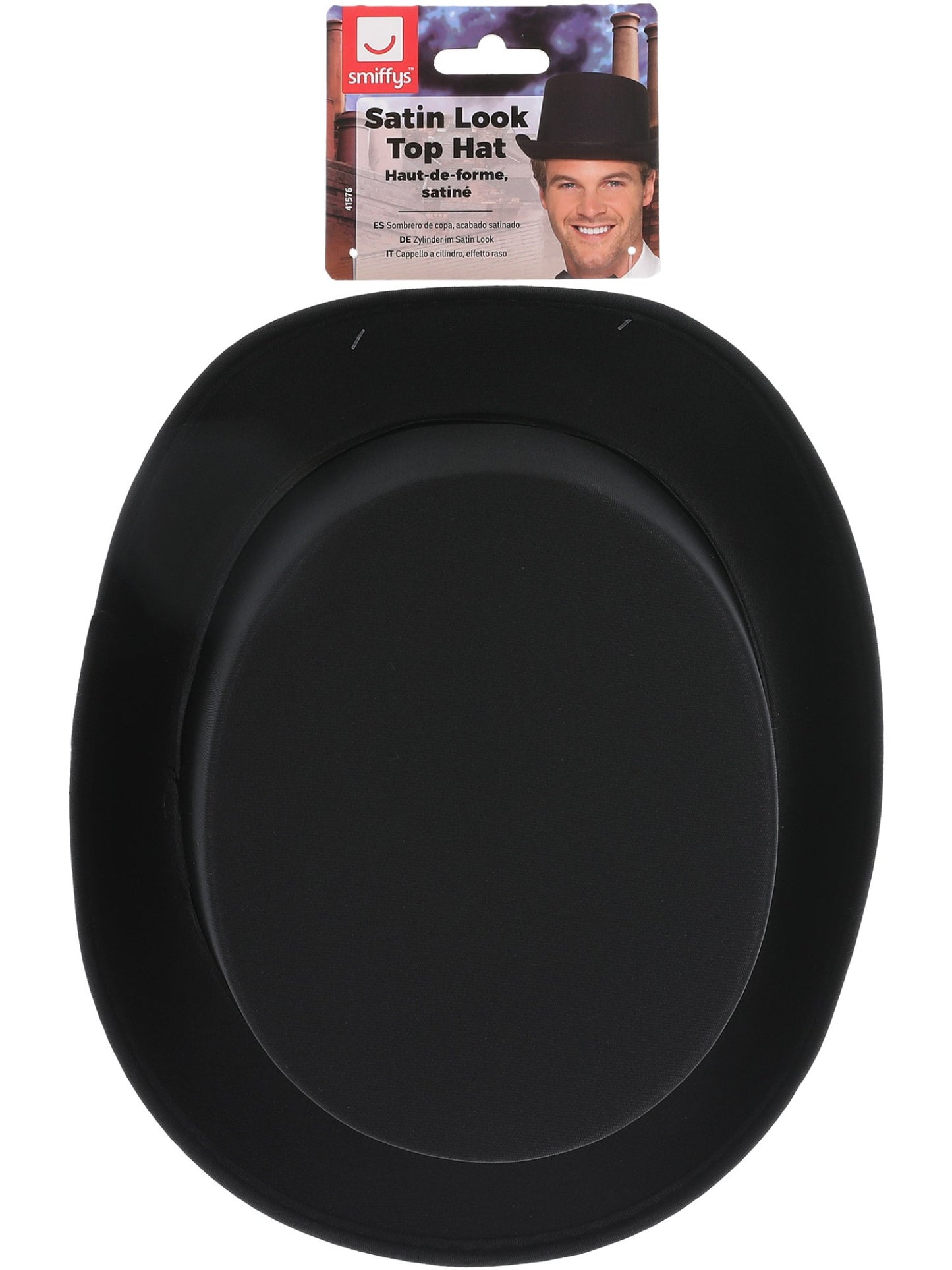 Top Hat, Satin Look, Black Wholesale