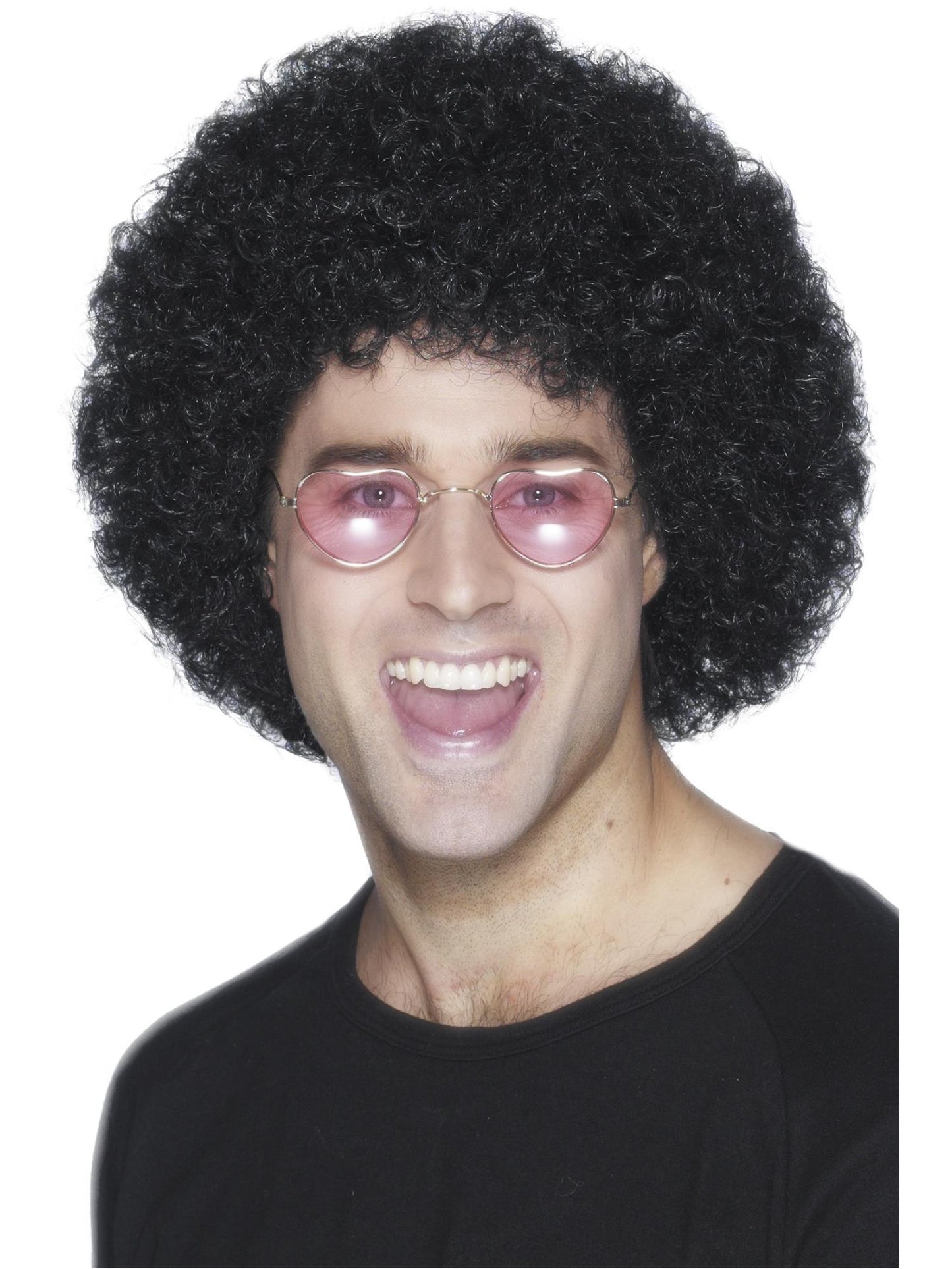 Perruque afro, économique, noire