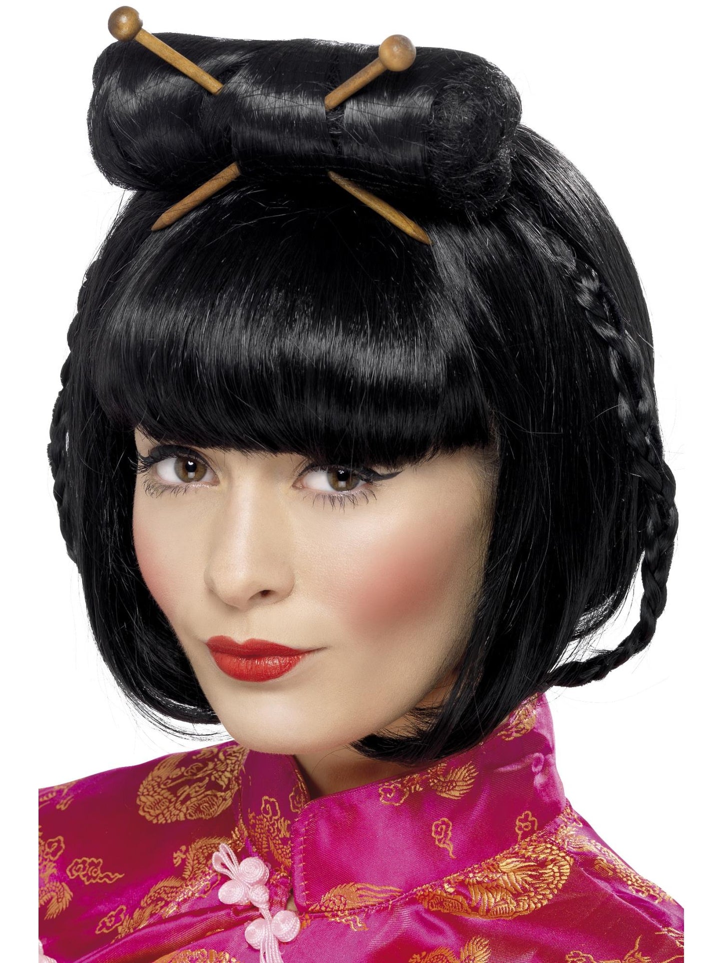 Oriental Lady Wig, Black Wholesale