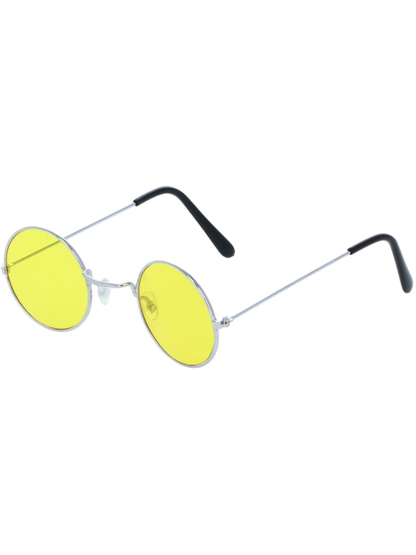 Lunettes hippie, jaune
