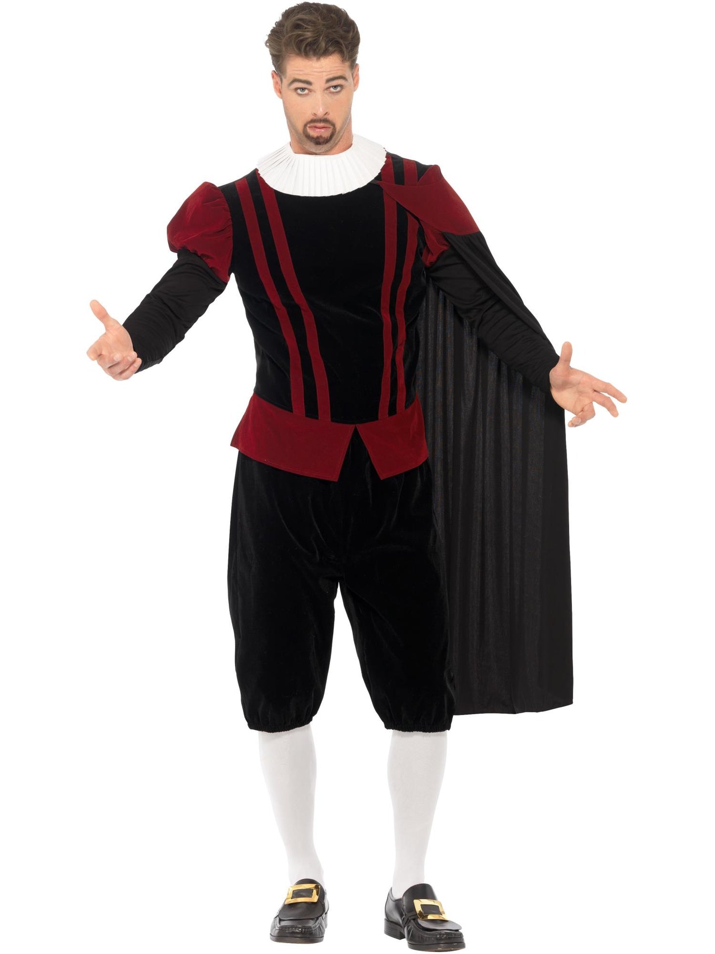 Deluxe Tudor Lord Costume, Black Wholesale
