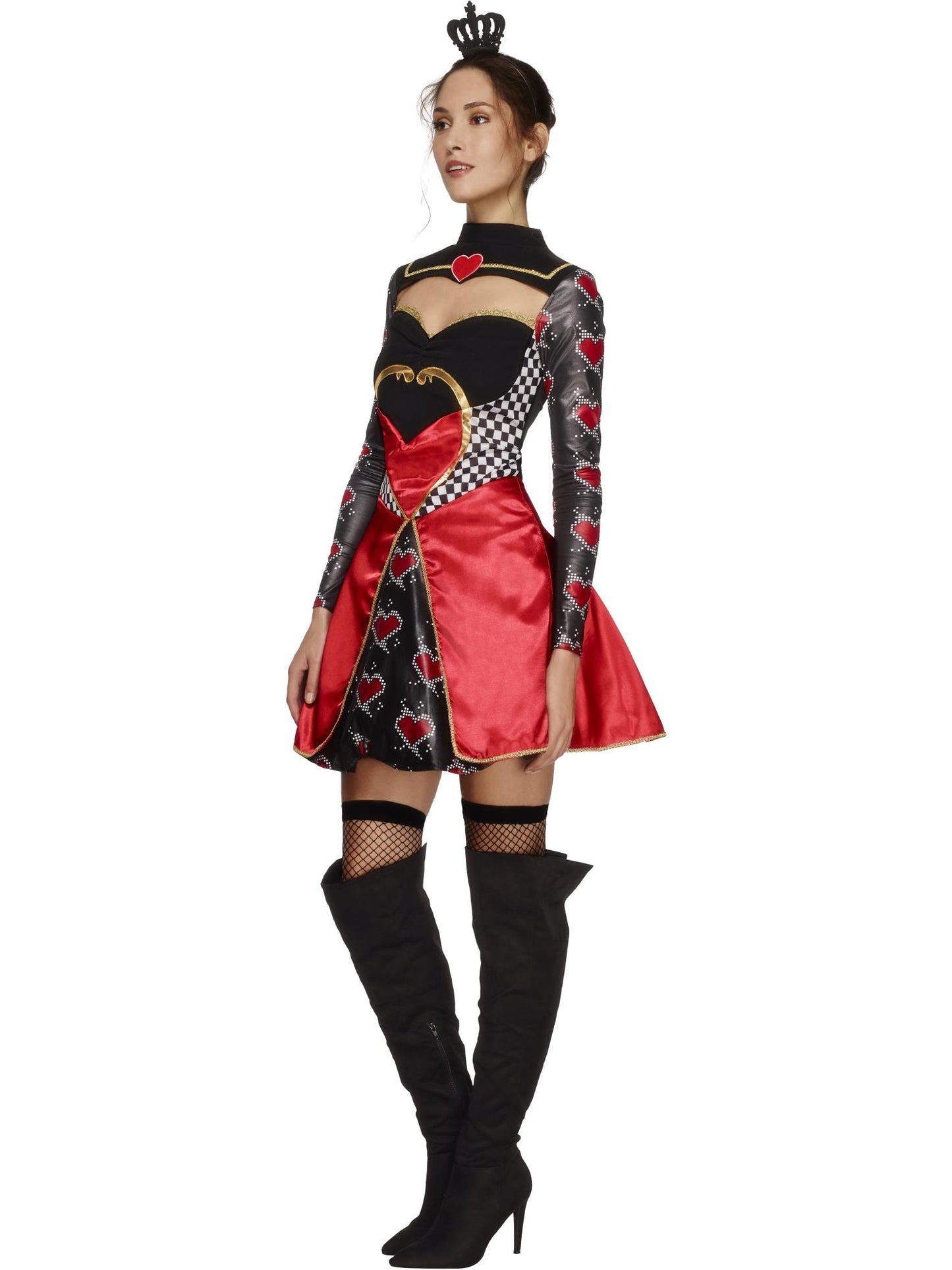 Fever Queen Of Hearts Costume, Black Wholesale