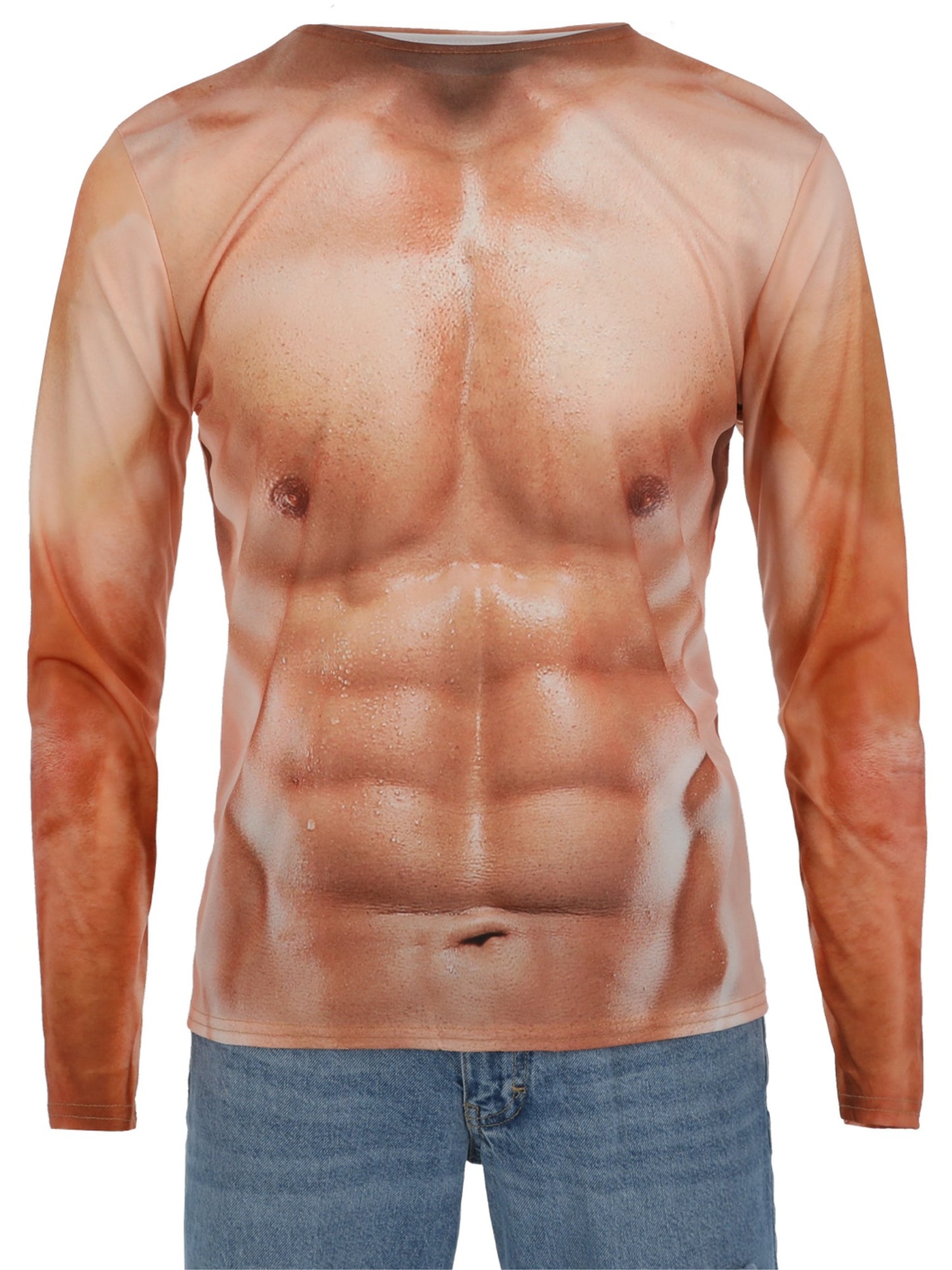 Realistic Muscle Top, Nude Wholesale