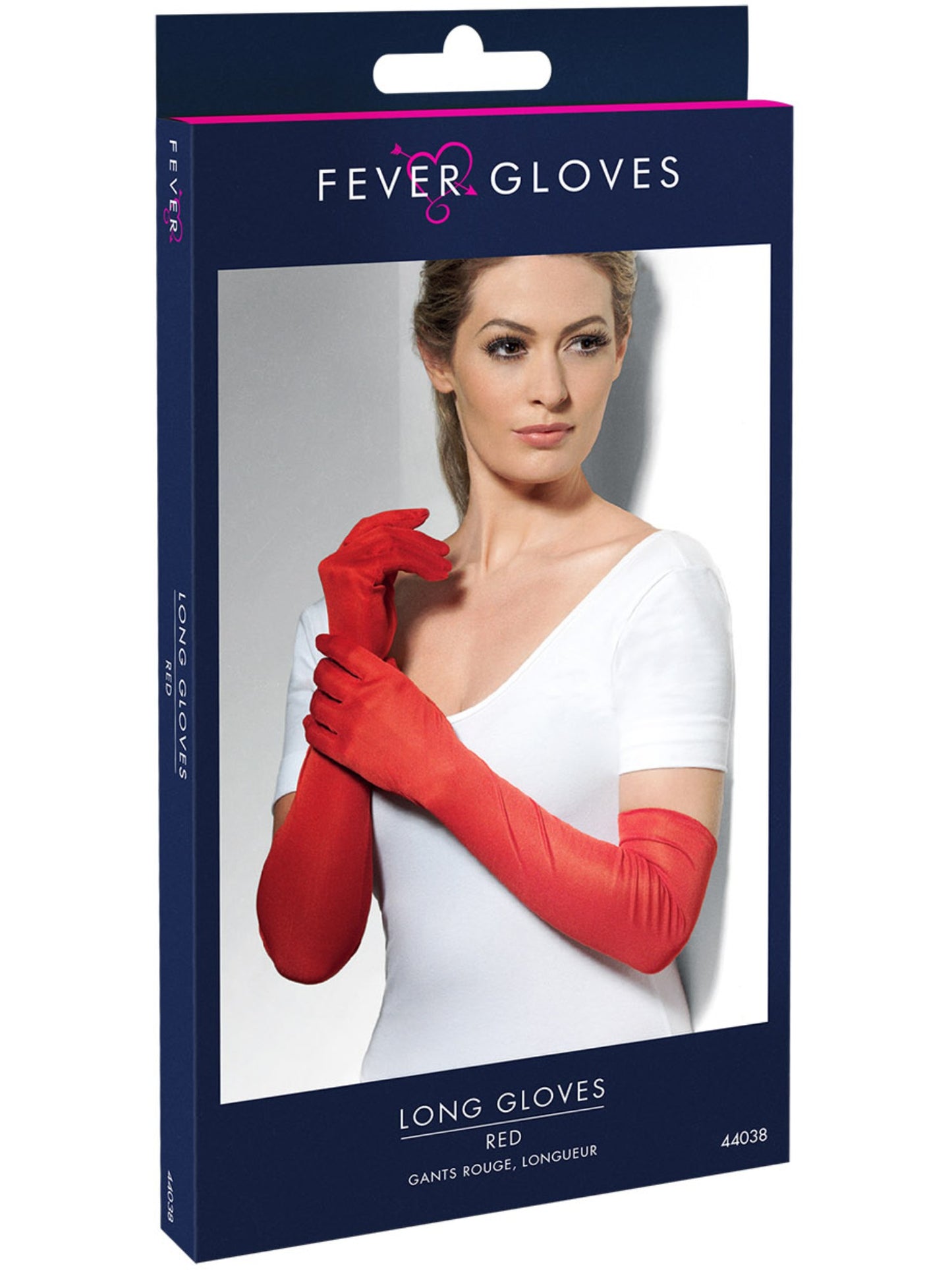 Guantes, rojos, largos