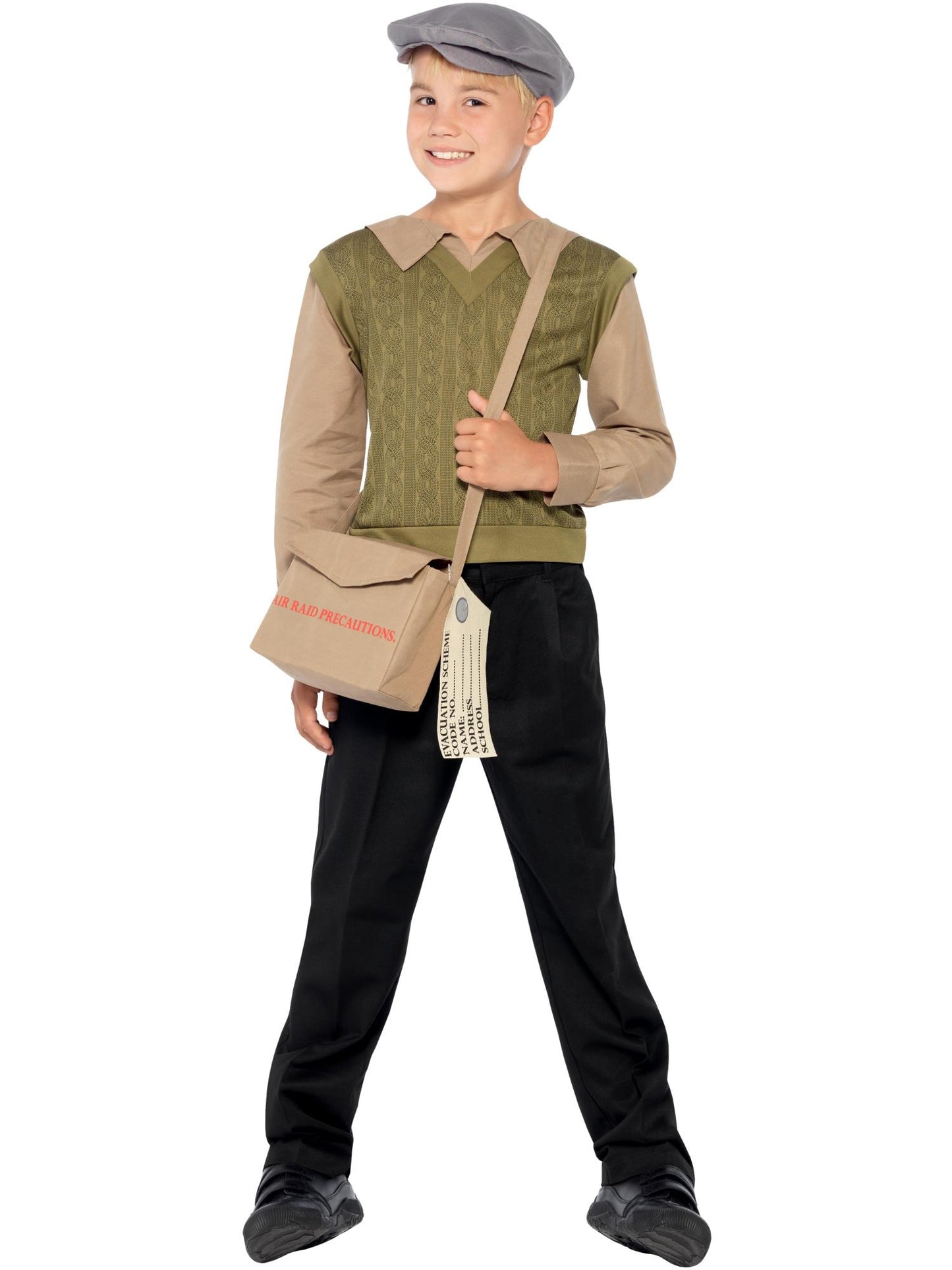 Evacuee Boy Kit, Green Wholesale