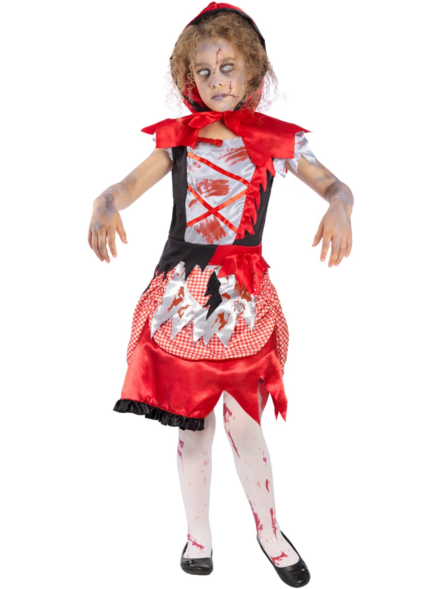 Zombie Miss Hood Costume, Red Wholesale