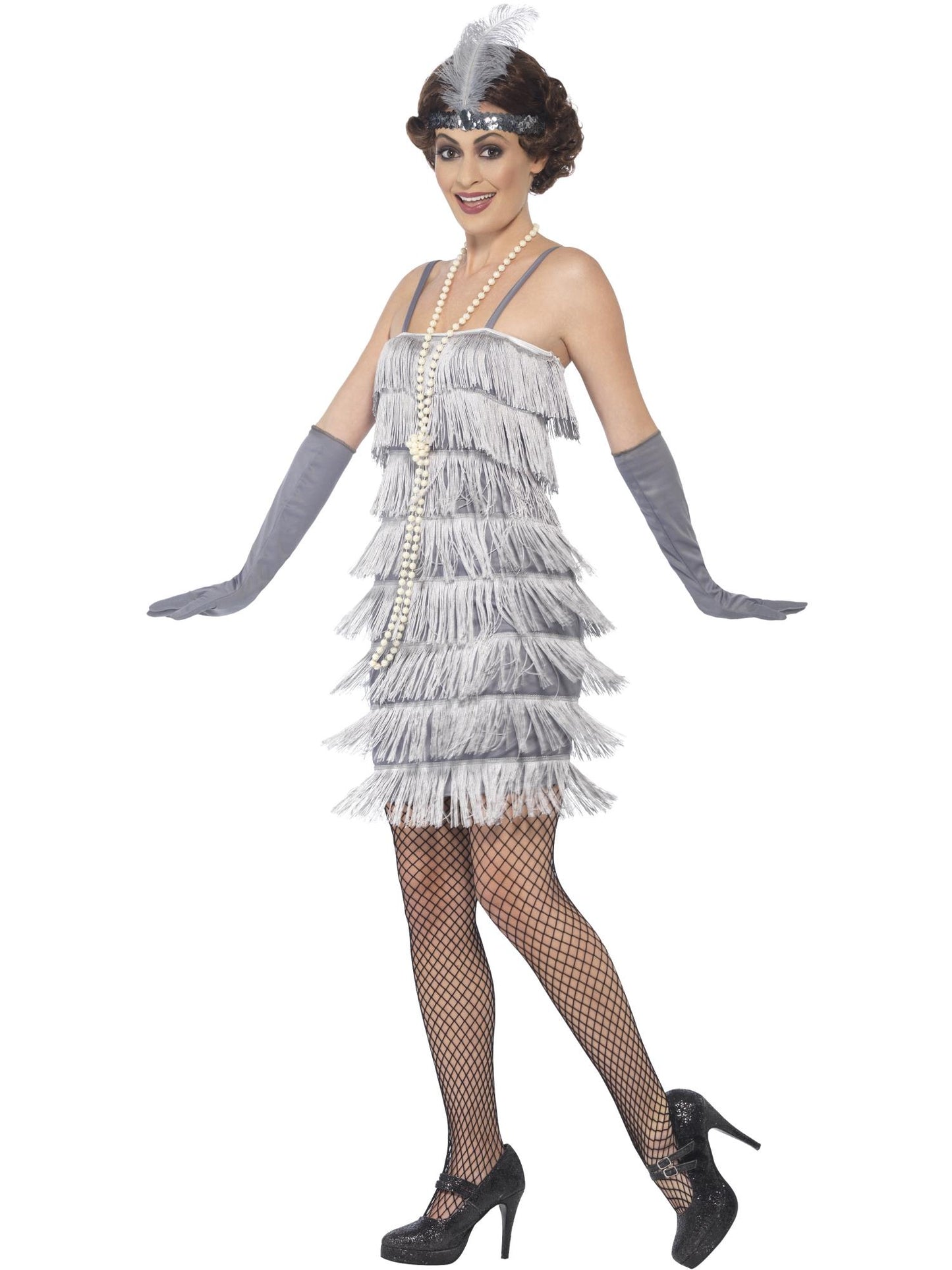 Flapper Costume, Silver Wholesale
