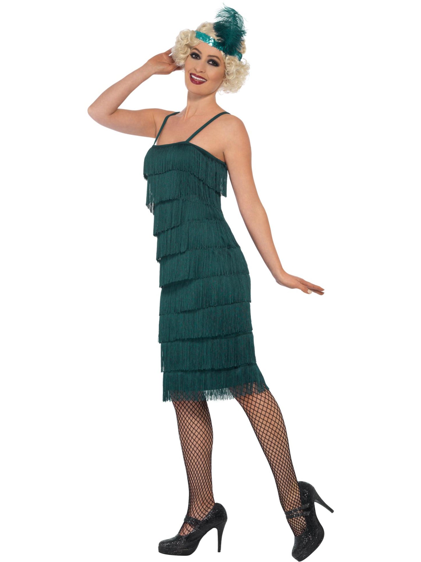 Flapper Costume, Green Wholesale
