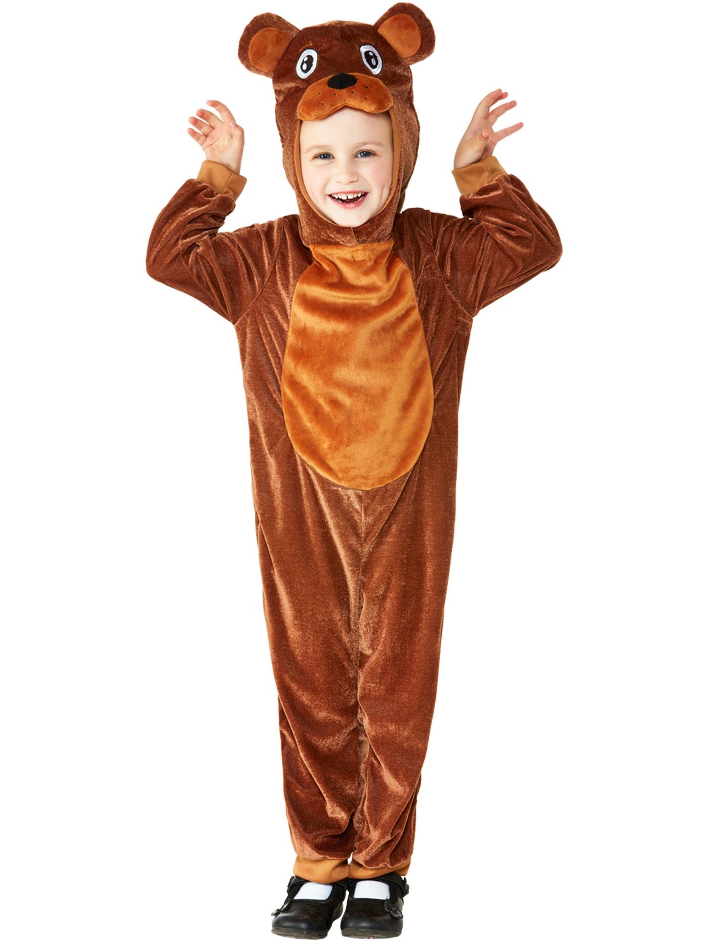 Costume d'ours pour tout-petit, Marron, avec combinaison à capuche