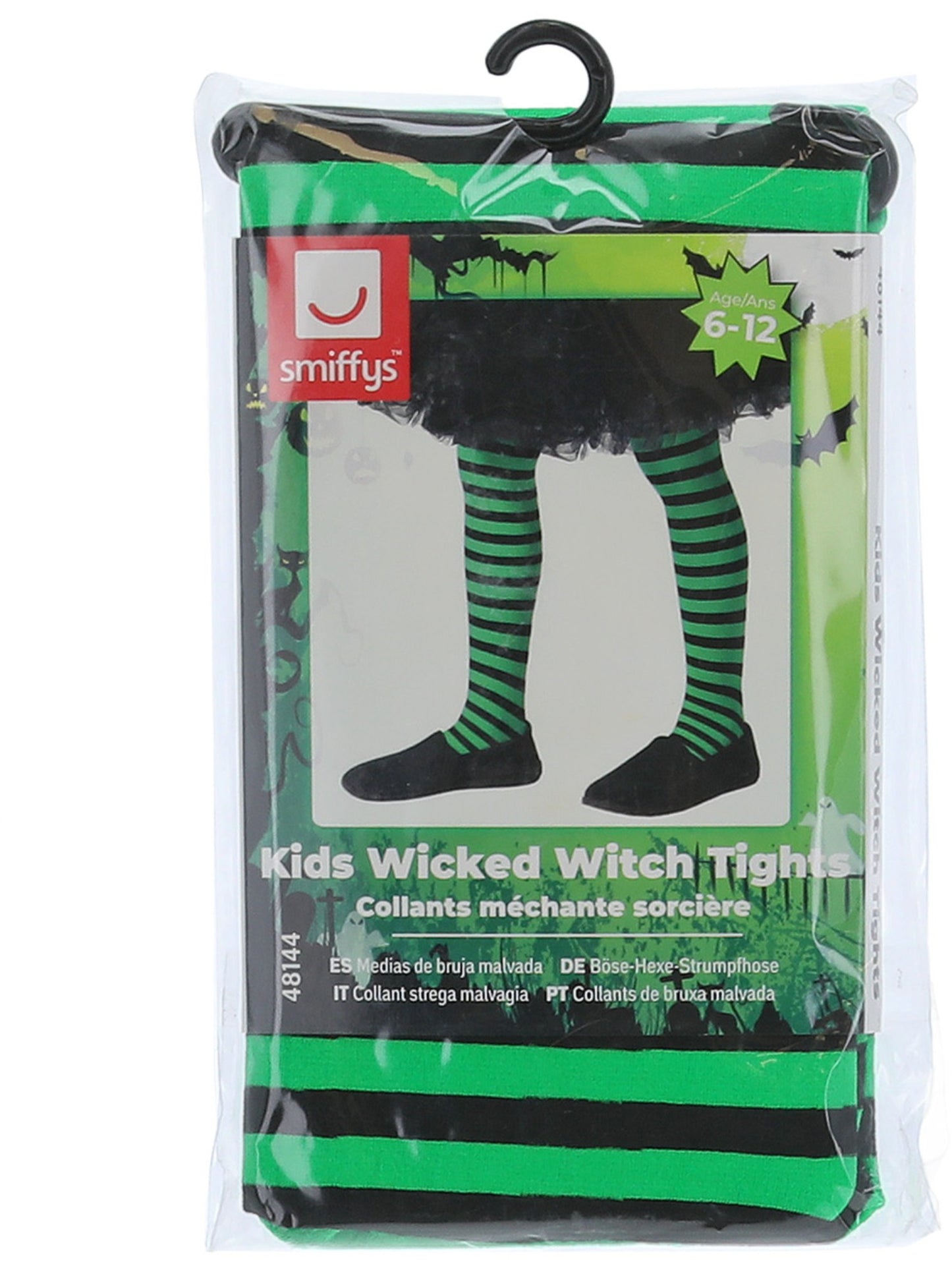 Wicked Witch Tights, Child, Green & Black Wholesale